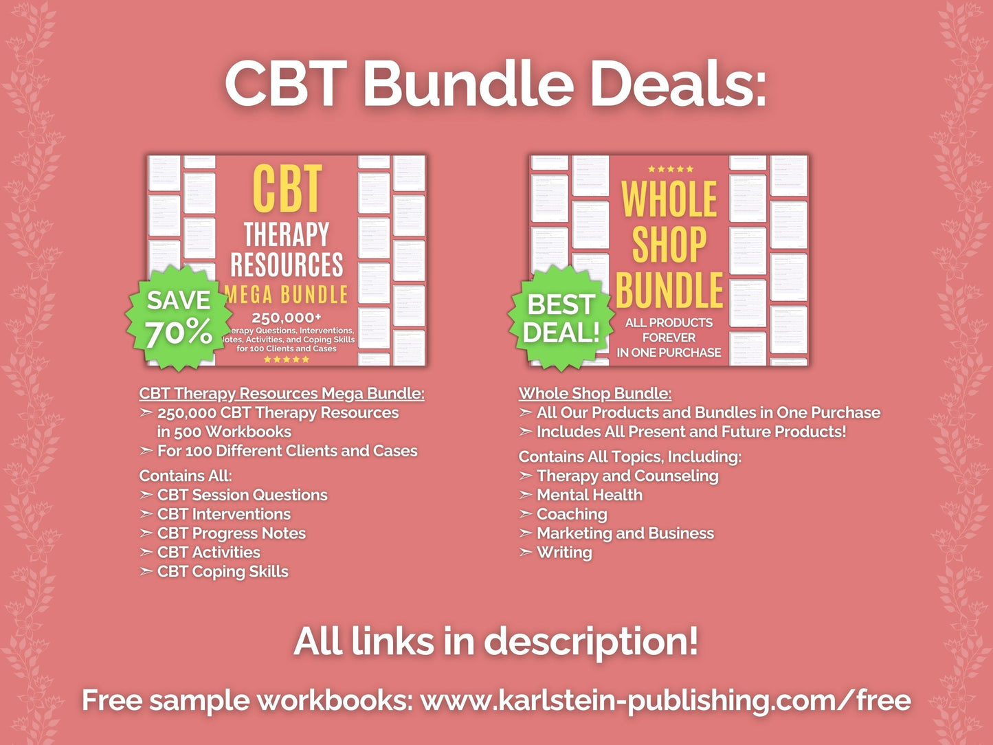 Cognitive Behavioral Therapy (CBT) Session Activities Mental Health Tools