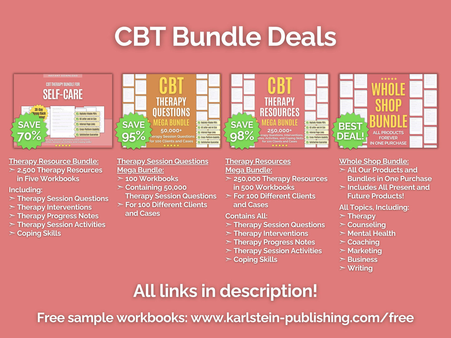 Self-Care Cognitive Behavioral Therapy (CBT) Psychotherapy Sessions