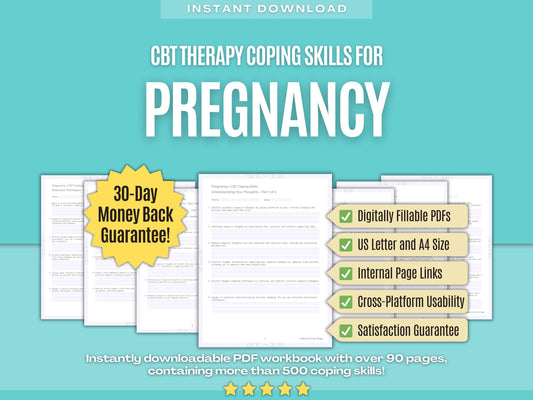 Pregnancy Cognitive Behavioral Therapy (CBT) Psychology Workbooks