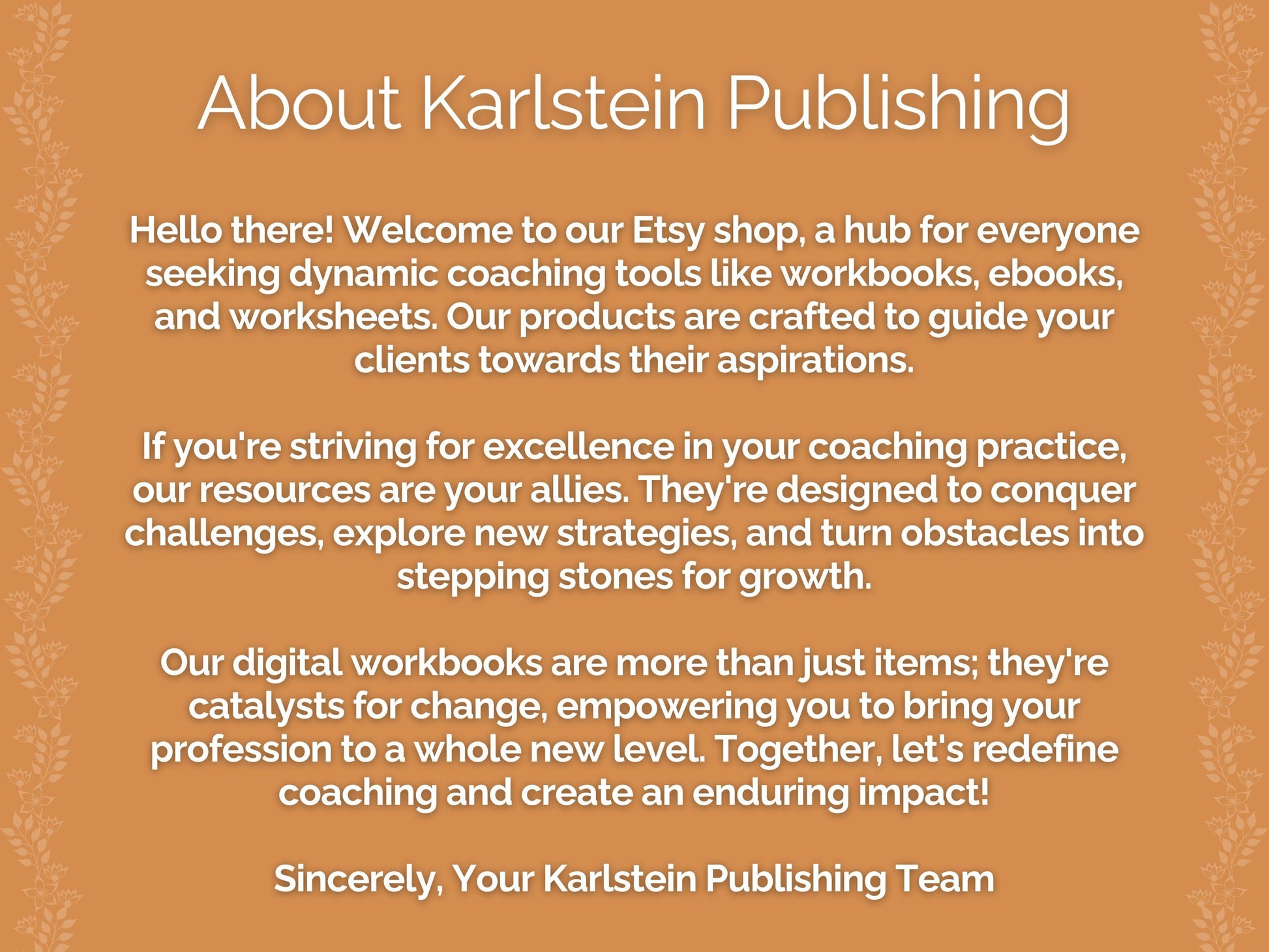 Etsy Seller Coaching Printable PDF