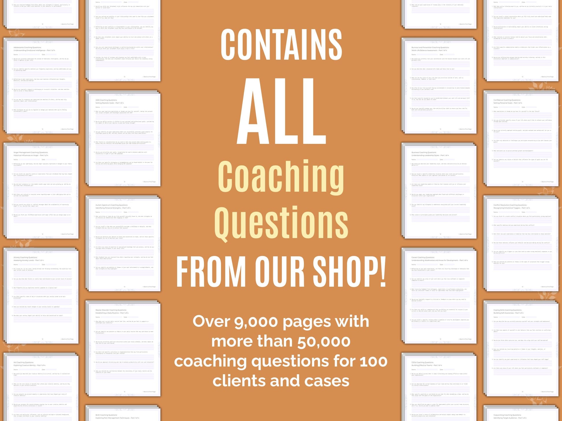 Coaching Questions Worksheets