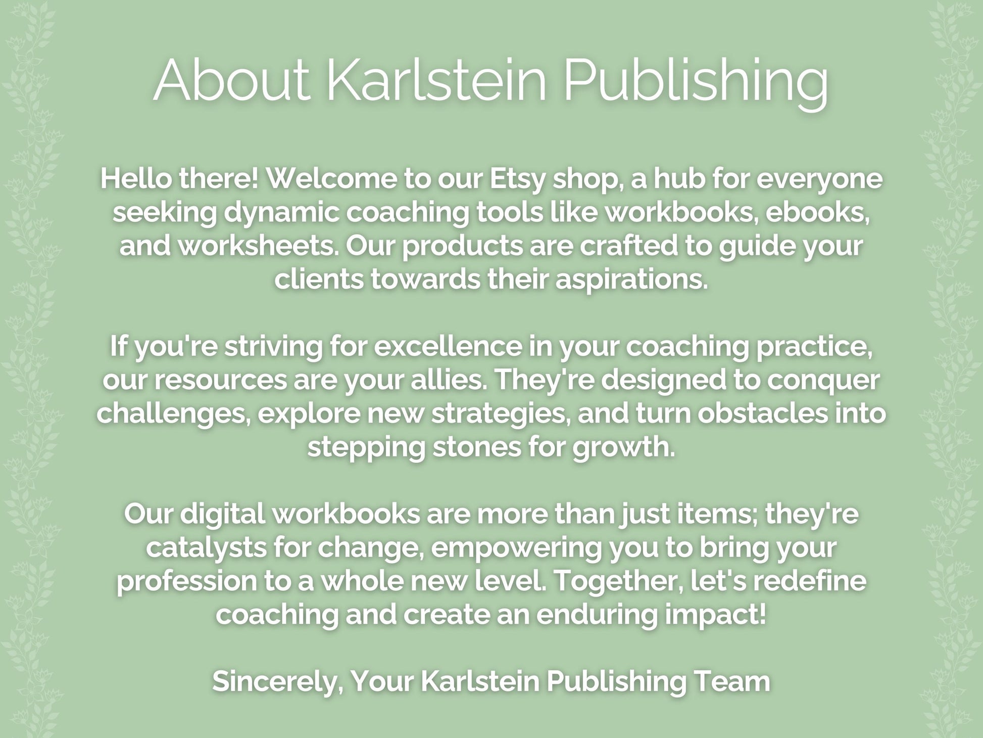 Kids Coaching Printable PDF