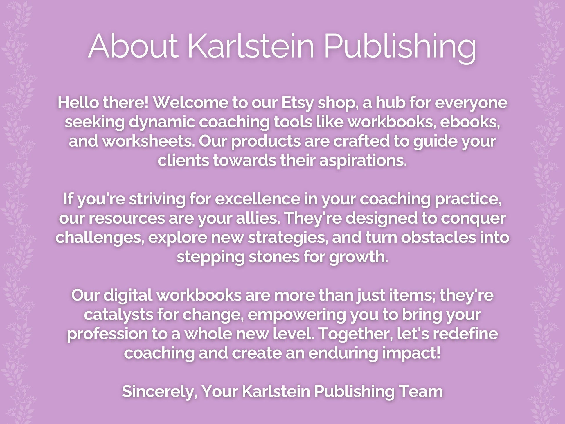 Etsy Seller Coaching Printable PDF
