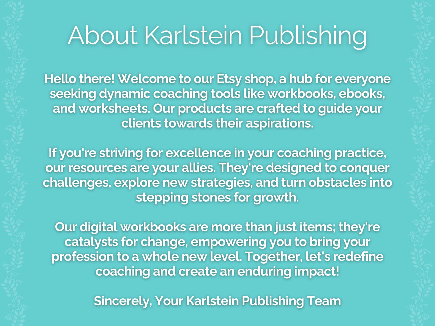 Etsy Seller Coaching Printable PDF