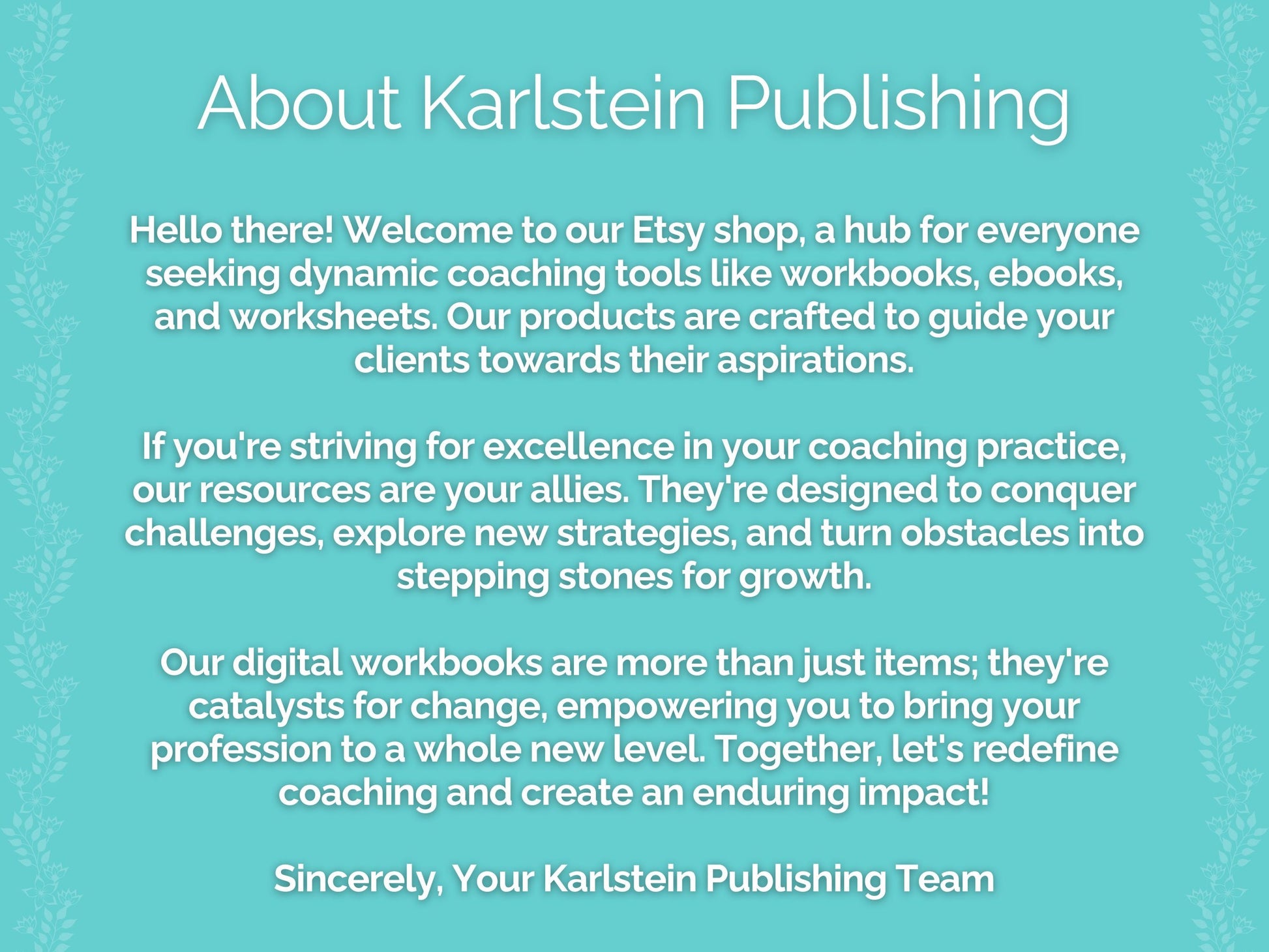 Etsy Seller Coaching Printable PDF