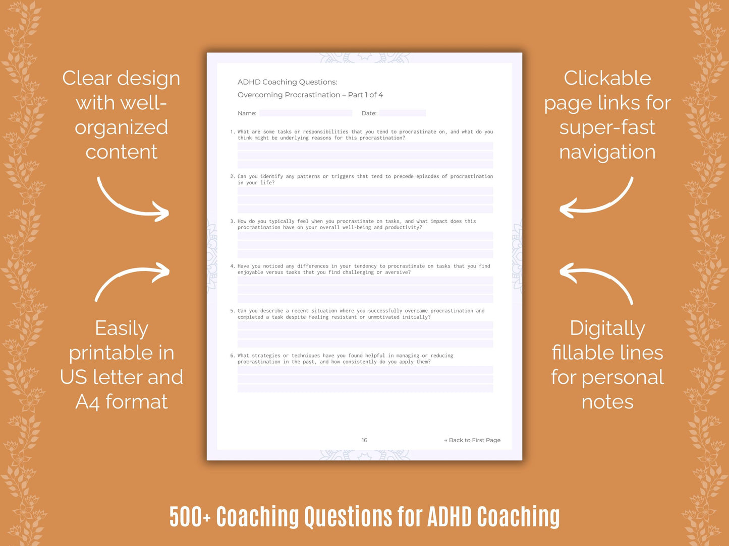 ADHD Coaching Templates