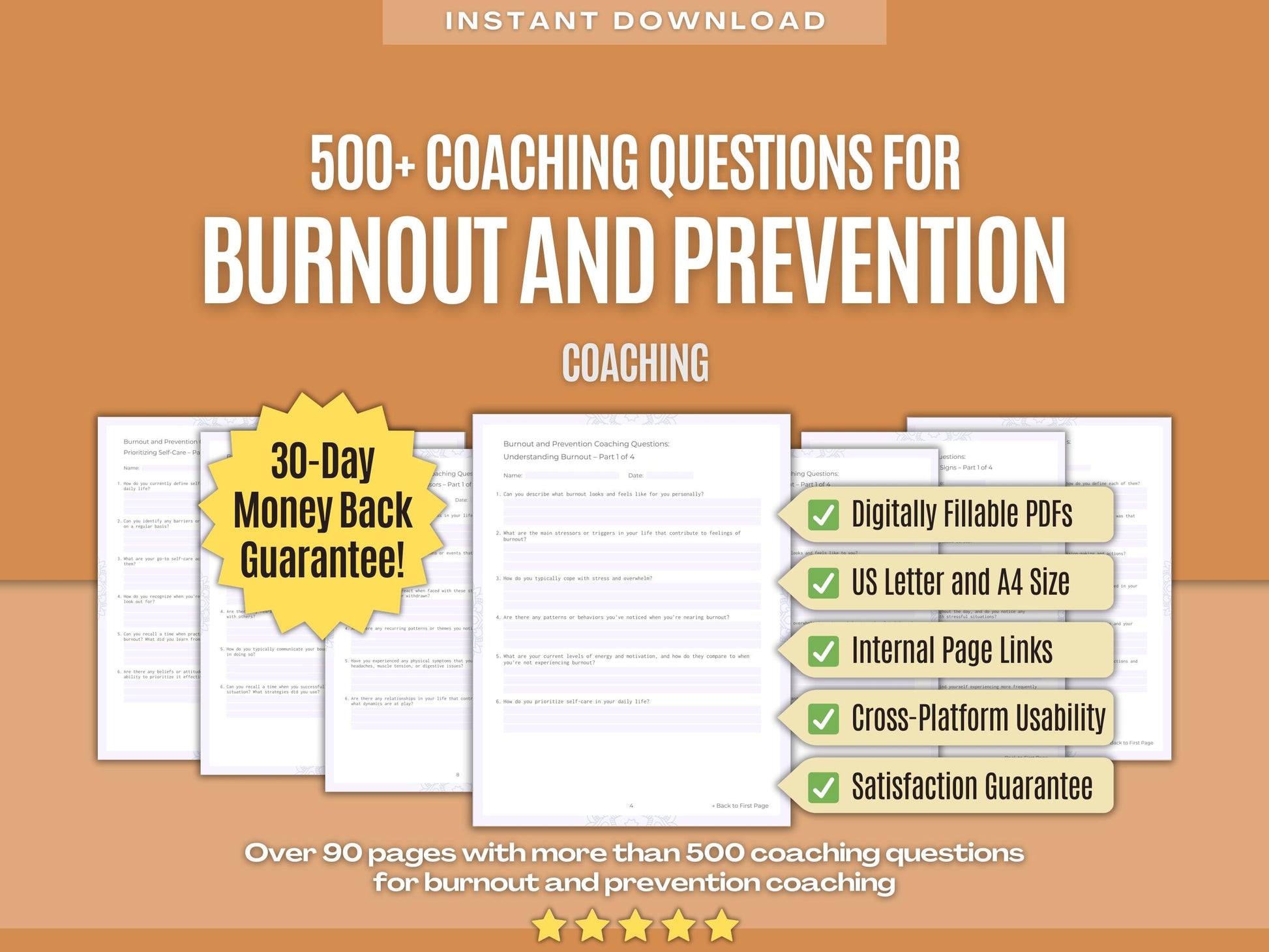 Burnout and Prevention Coaching Workbooks