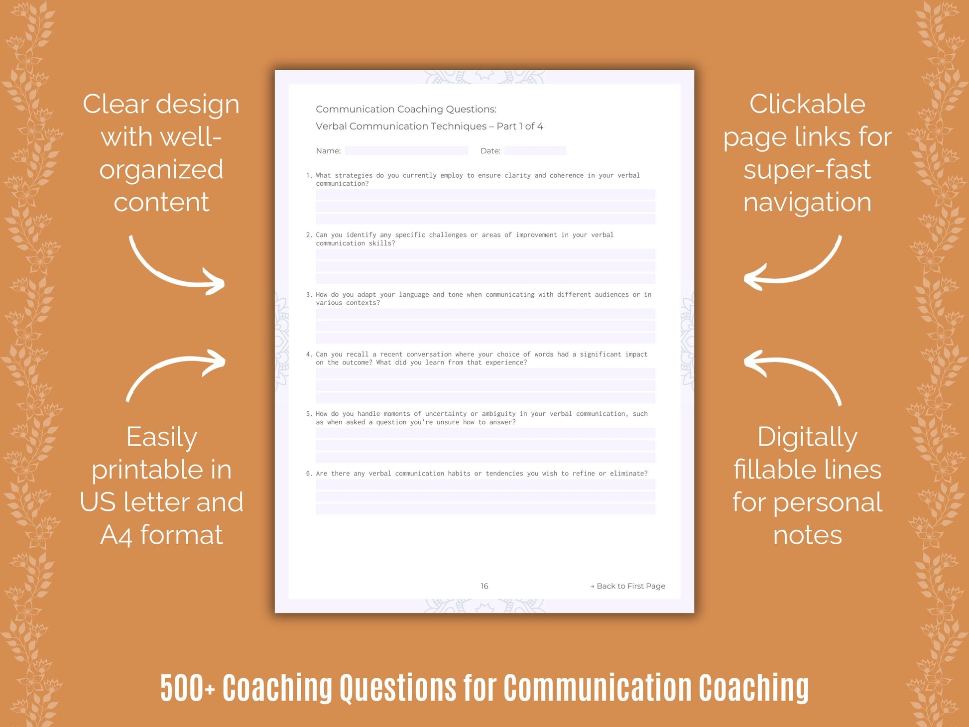 Communication Coaching Templates