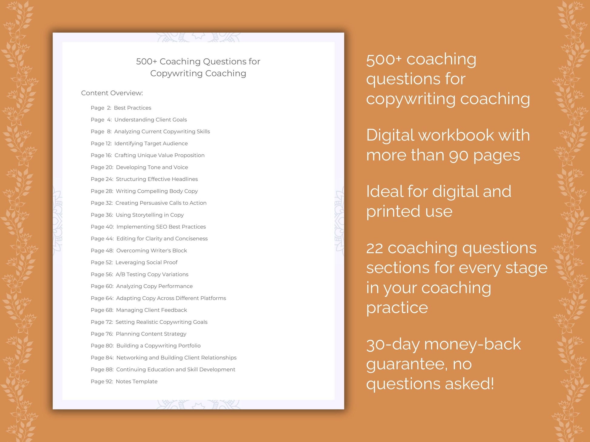 Copywriting Coaching Worksheets