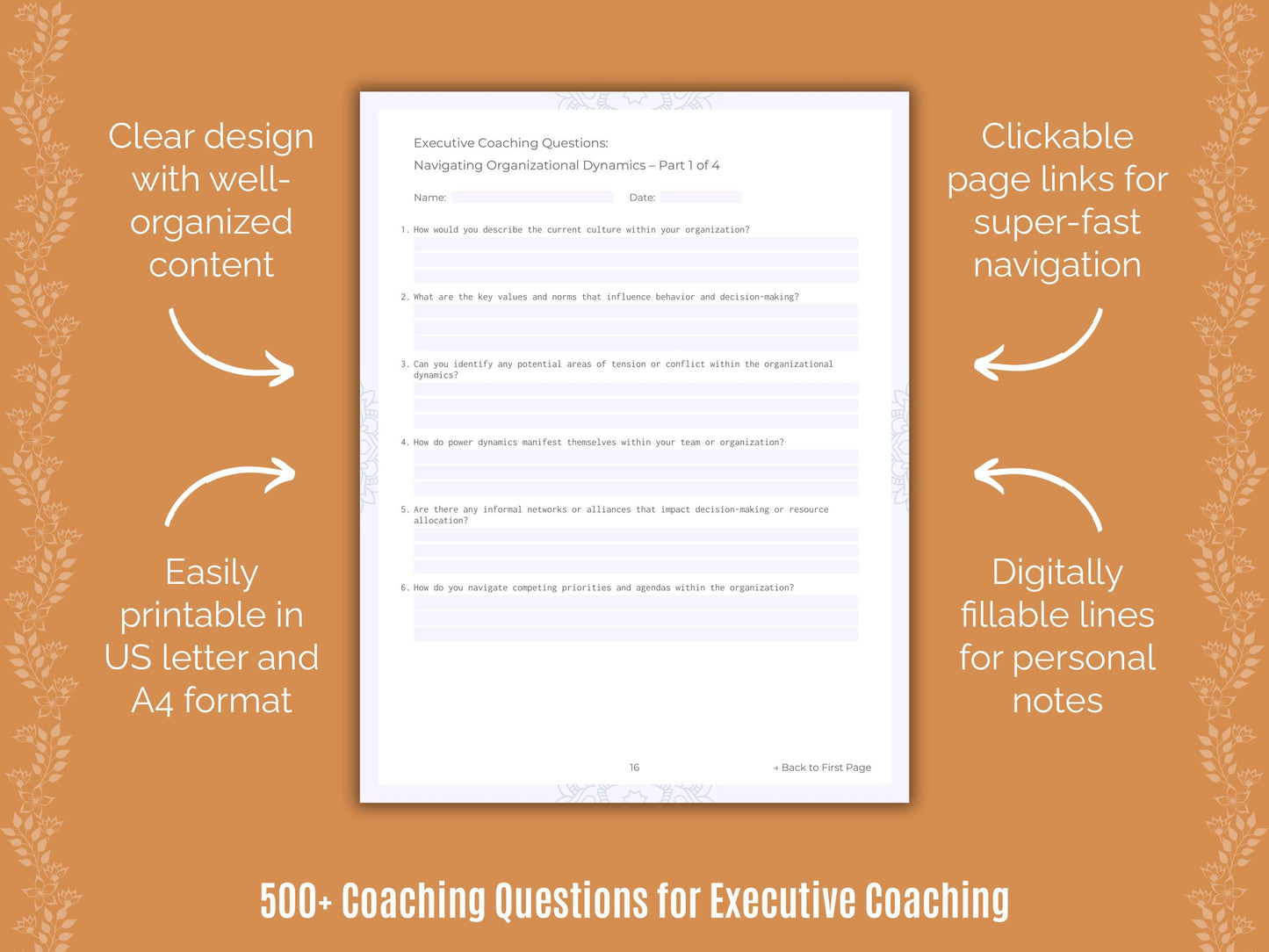 Executive Coaching Templates