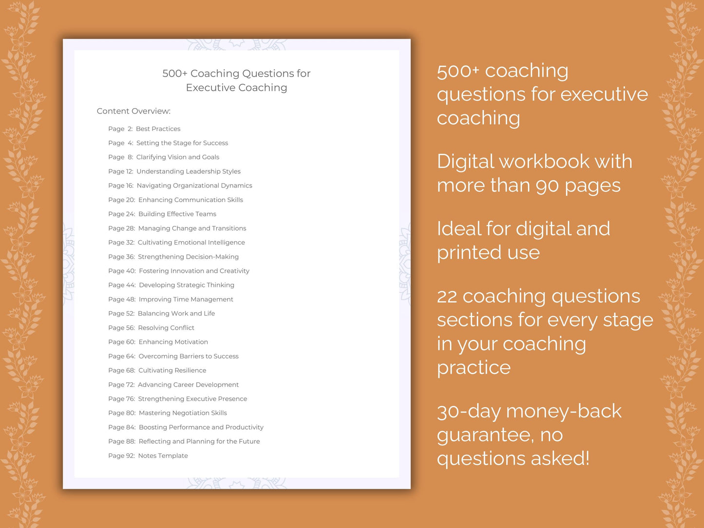 Executive Coaching Worksheets