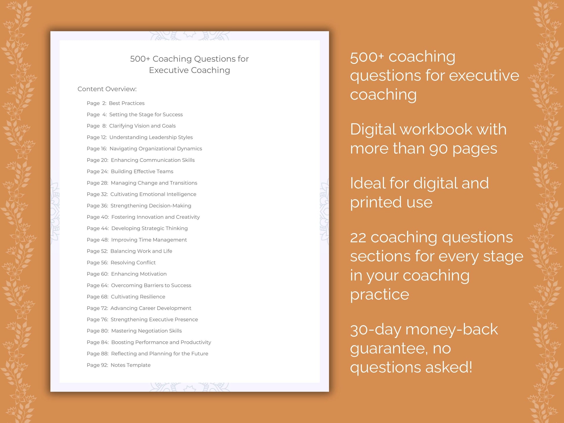 Executive Coaching Worksheets