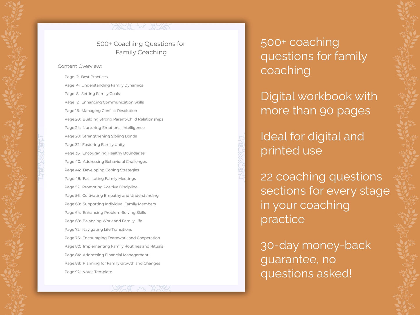 Family Coaching Worksheets