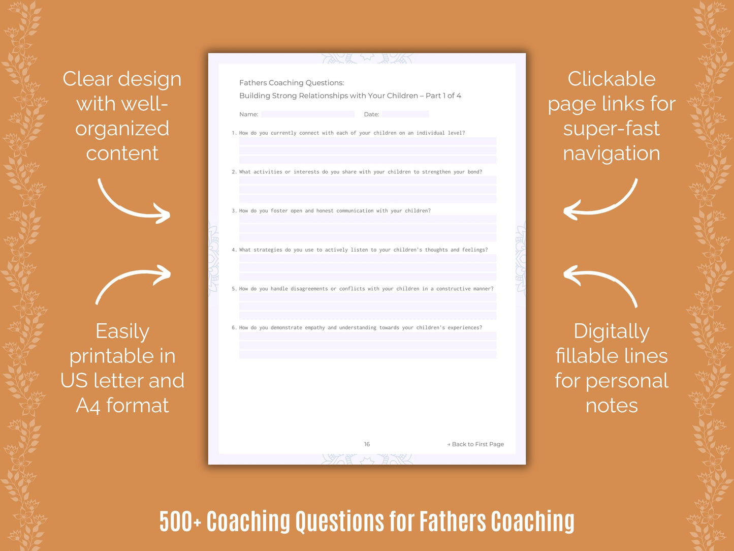 Fathers Coaching Templates