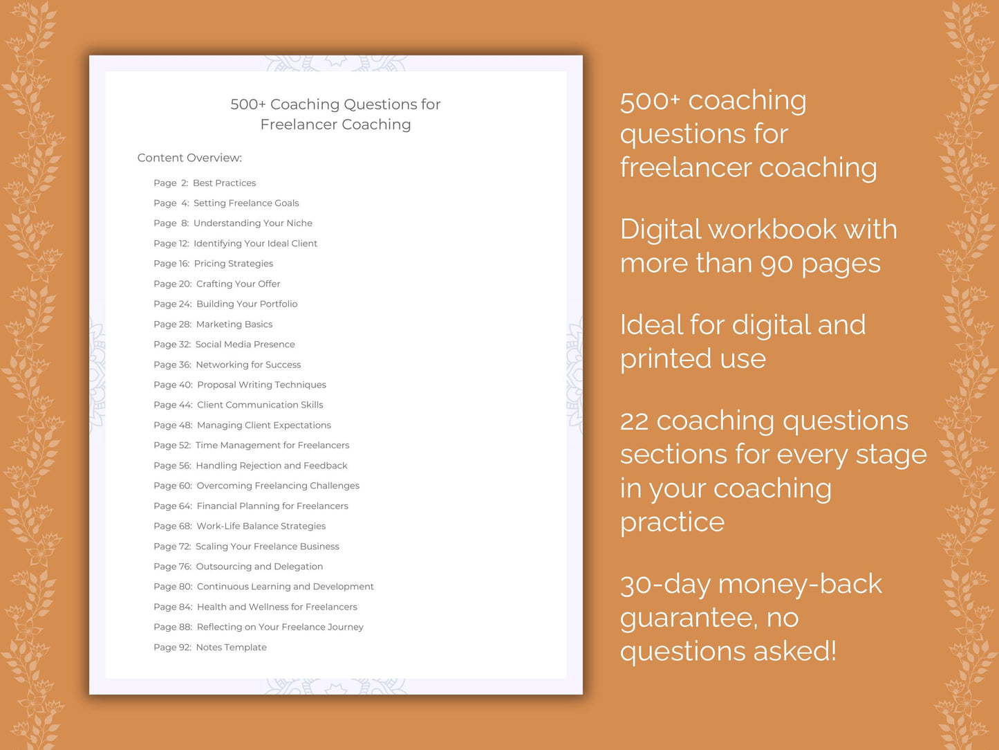 Freelancer Coaching Worksheets