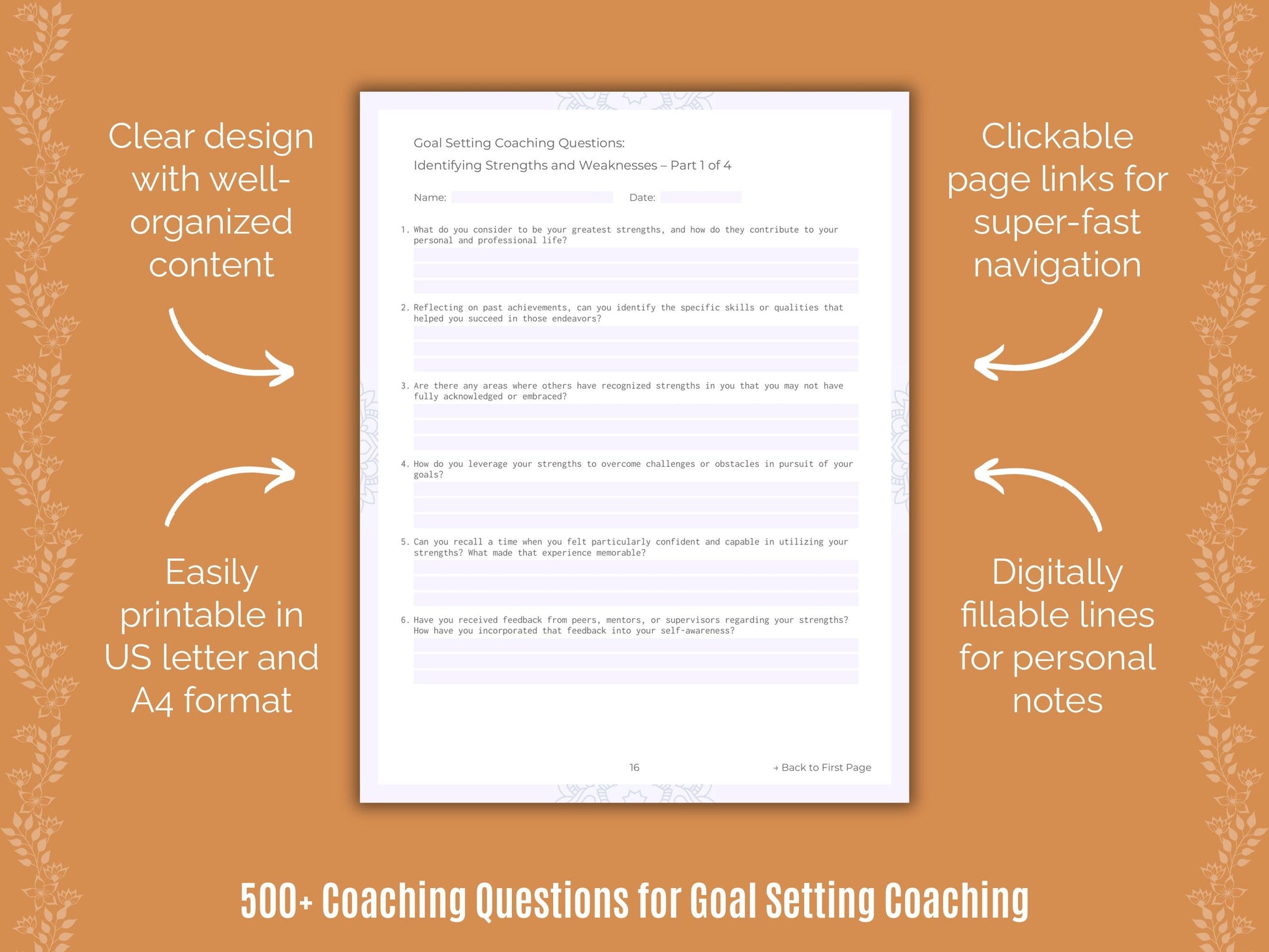 Goal Setting Coaching Templates