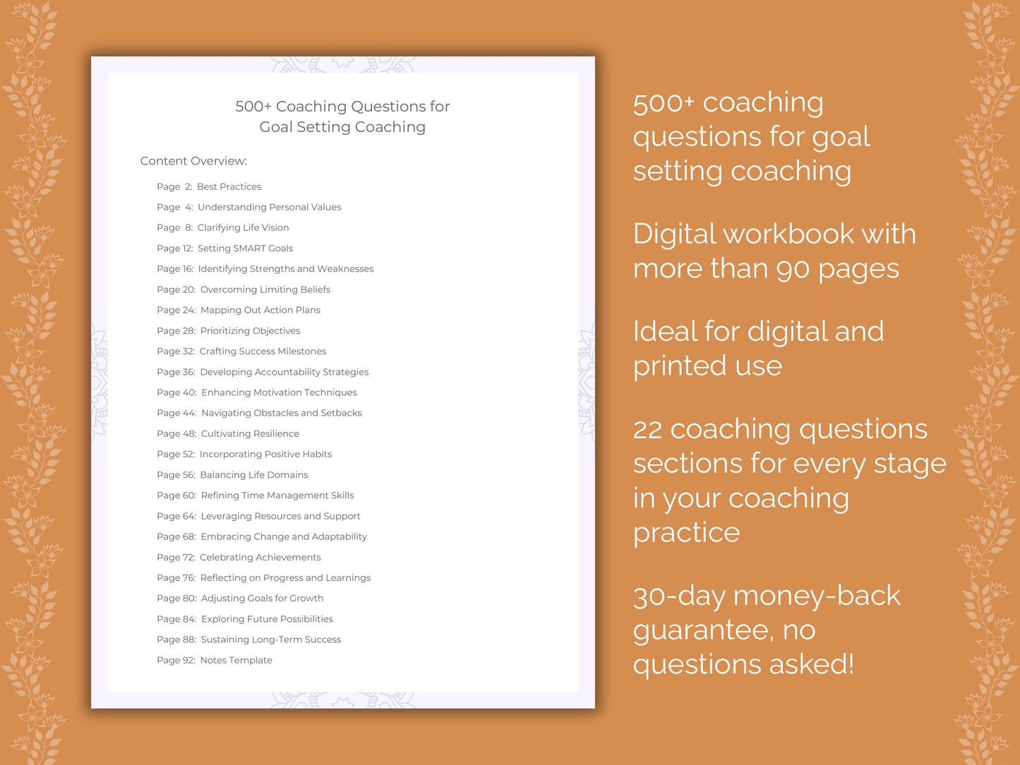 Goal Setting Coaching Worksheets