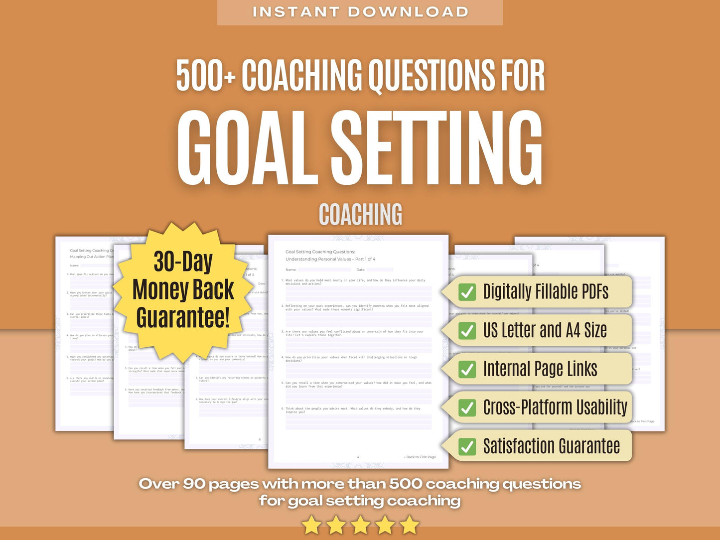 Goal Setting Coaching Workbooks