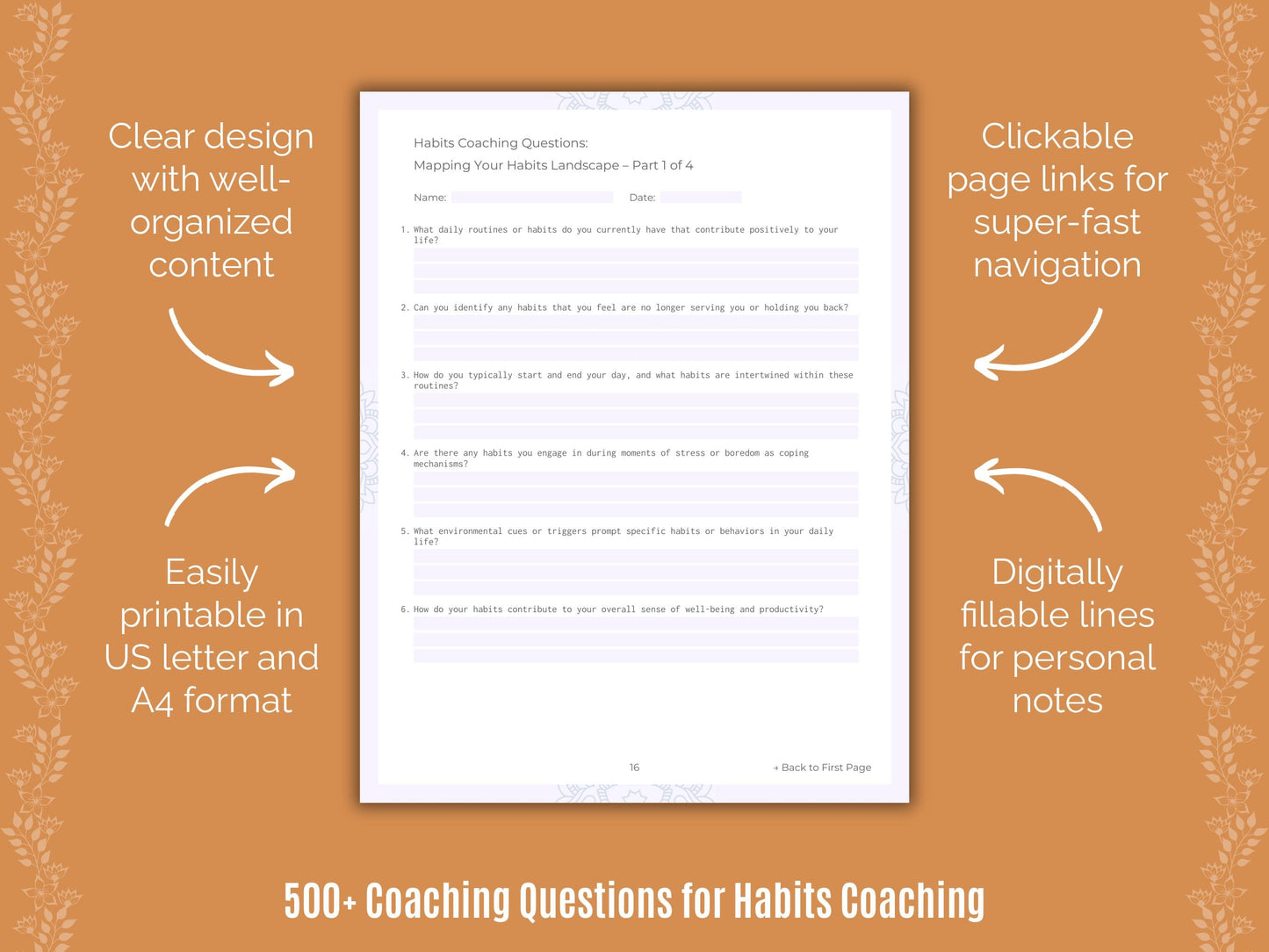 Habits Coaching Templates