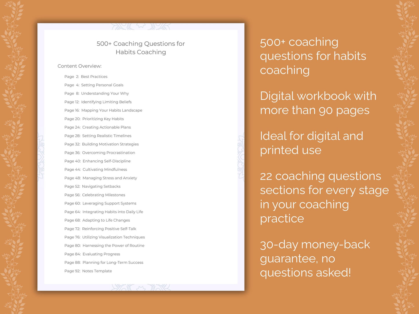 Habits Coaching Worksheets