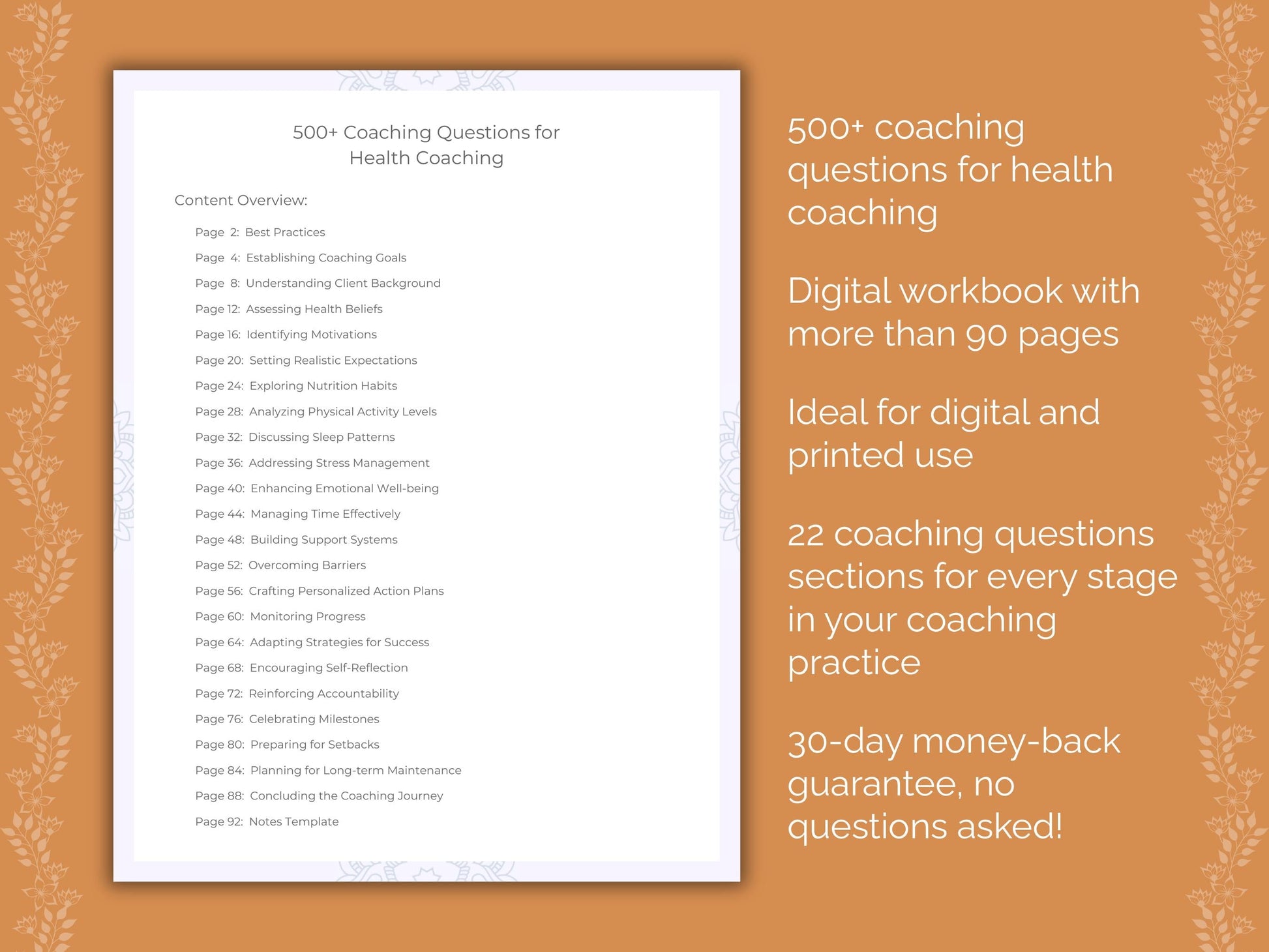 Health Coaching Worksheets