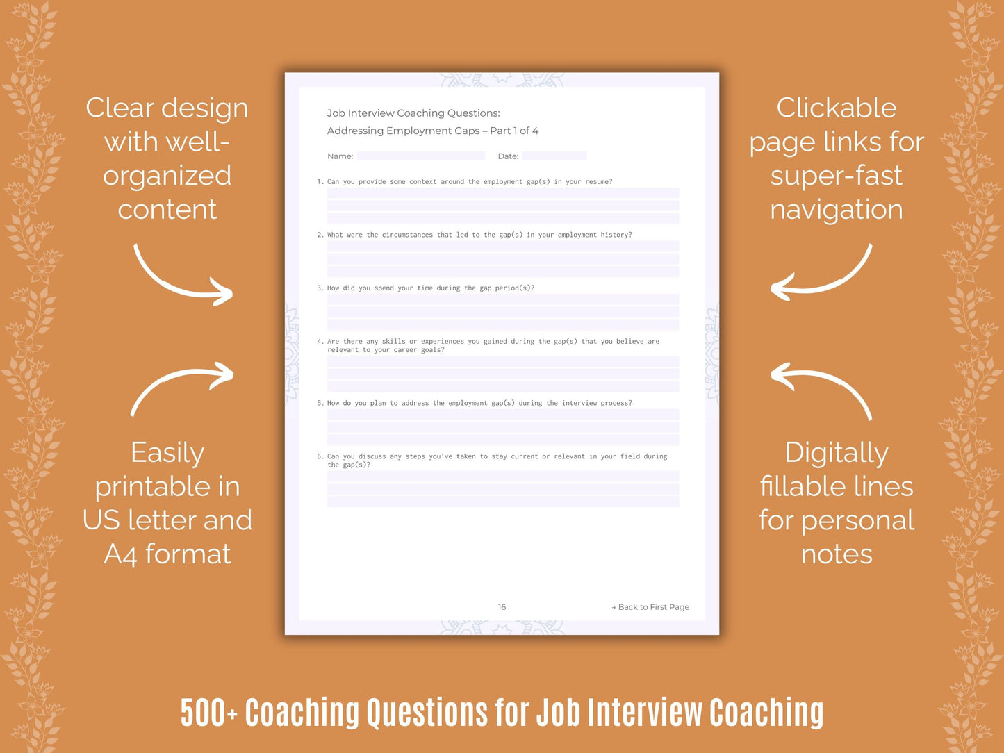 Job Interview Coaching Templates
