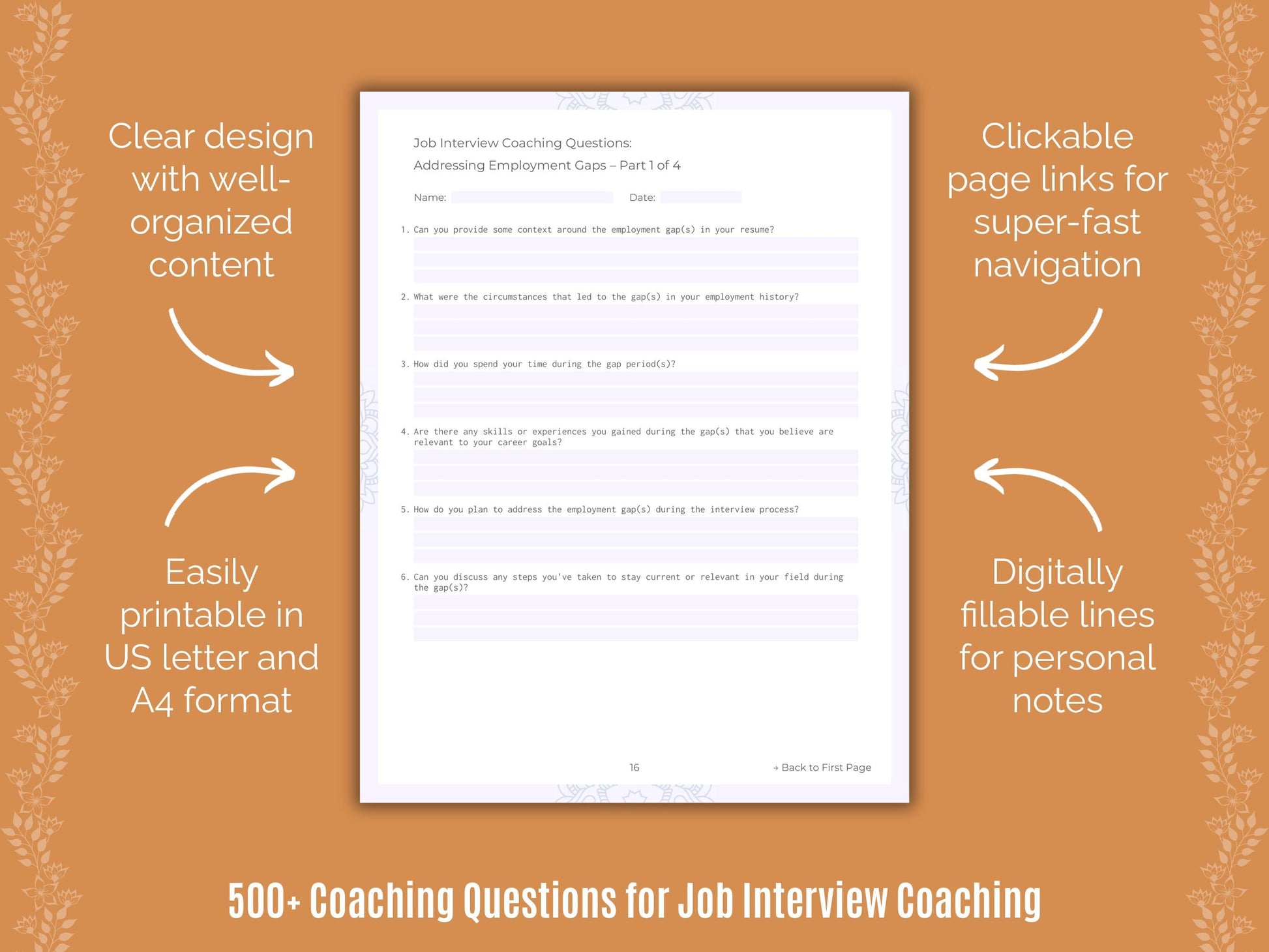 Job Interview Coaching Templates