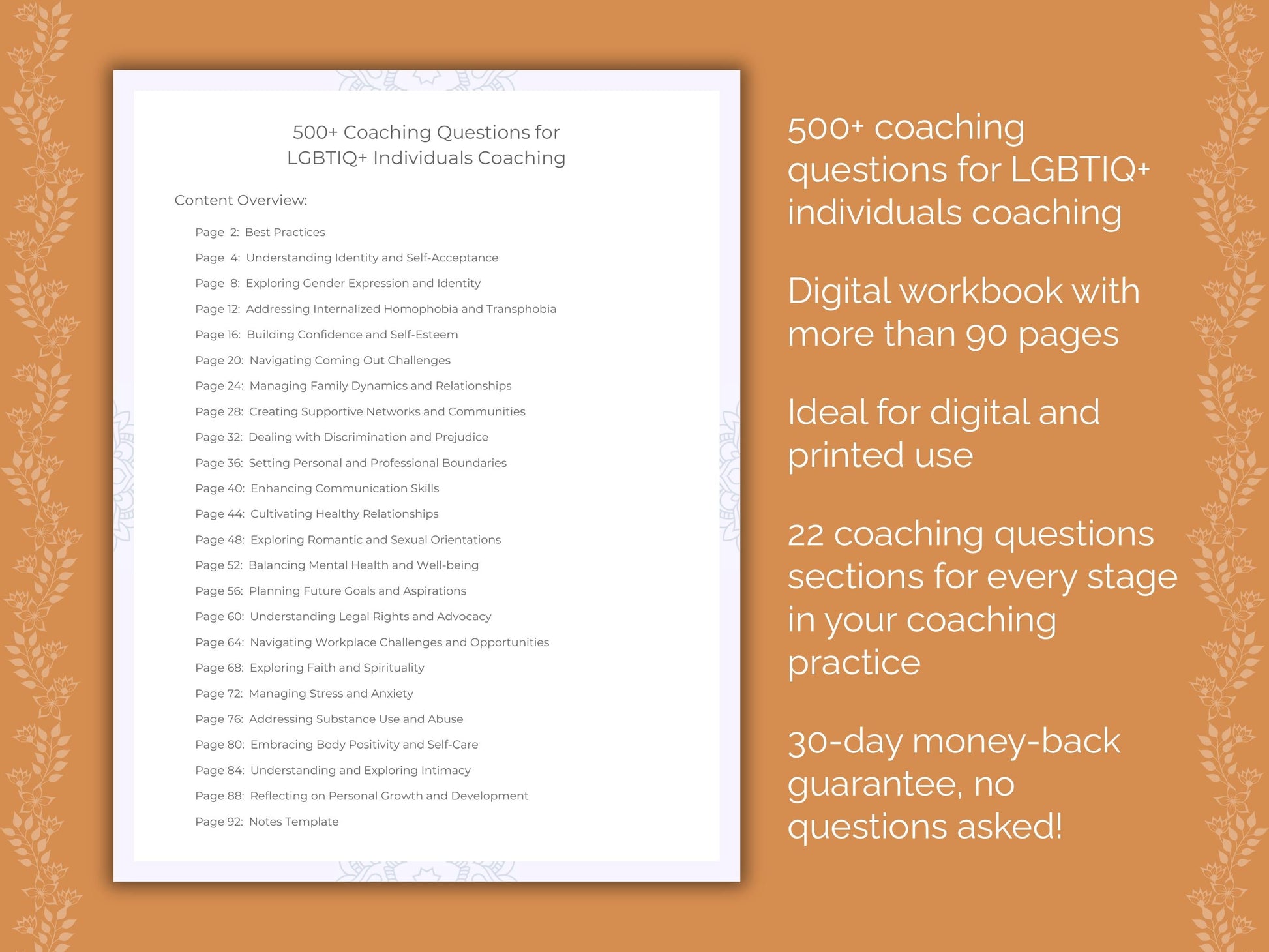 LGBTIQ+ Individuals Coaching Worksheets