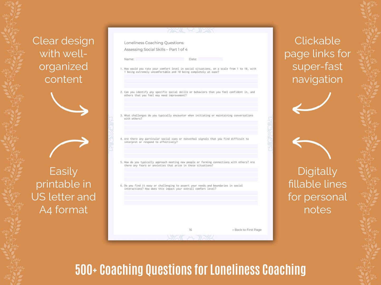 Loneliness Coaching Templates