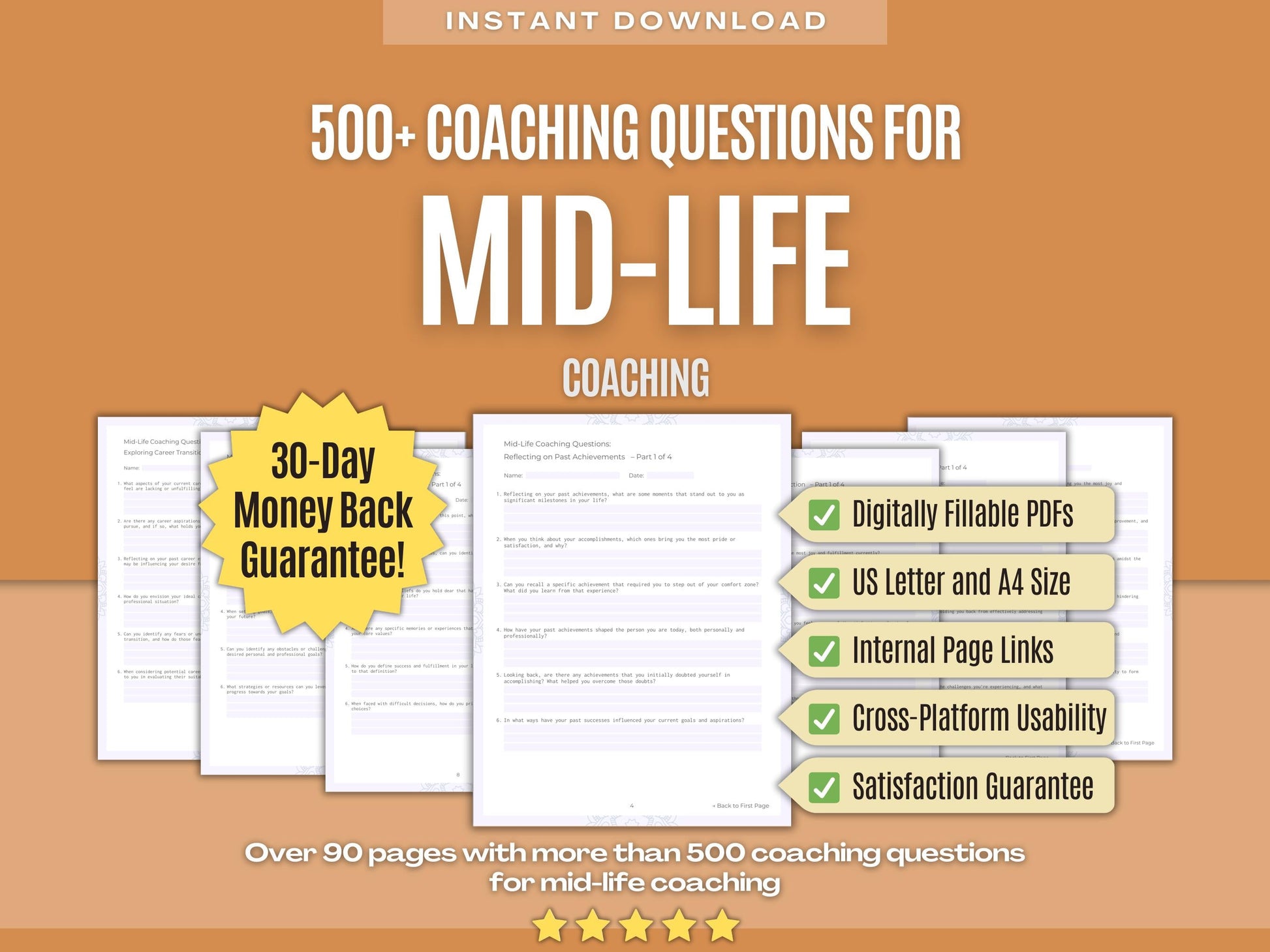 Mid-Life Coaching Workbooks