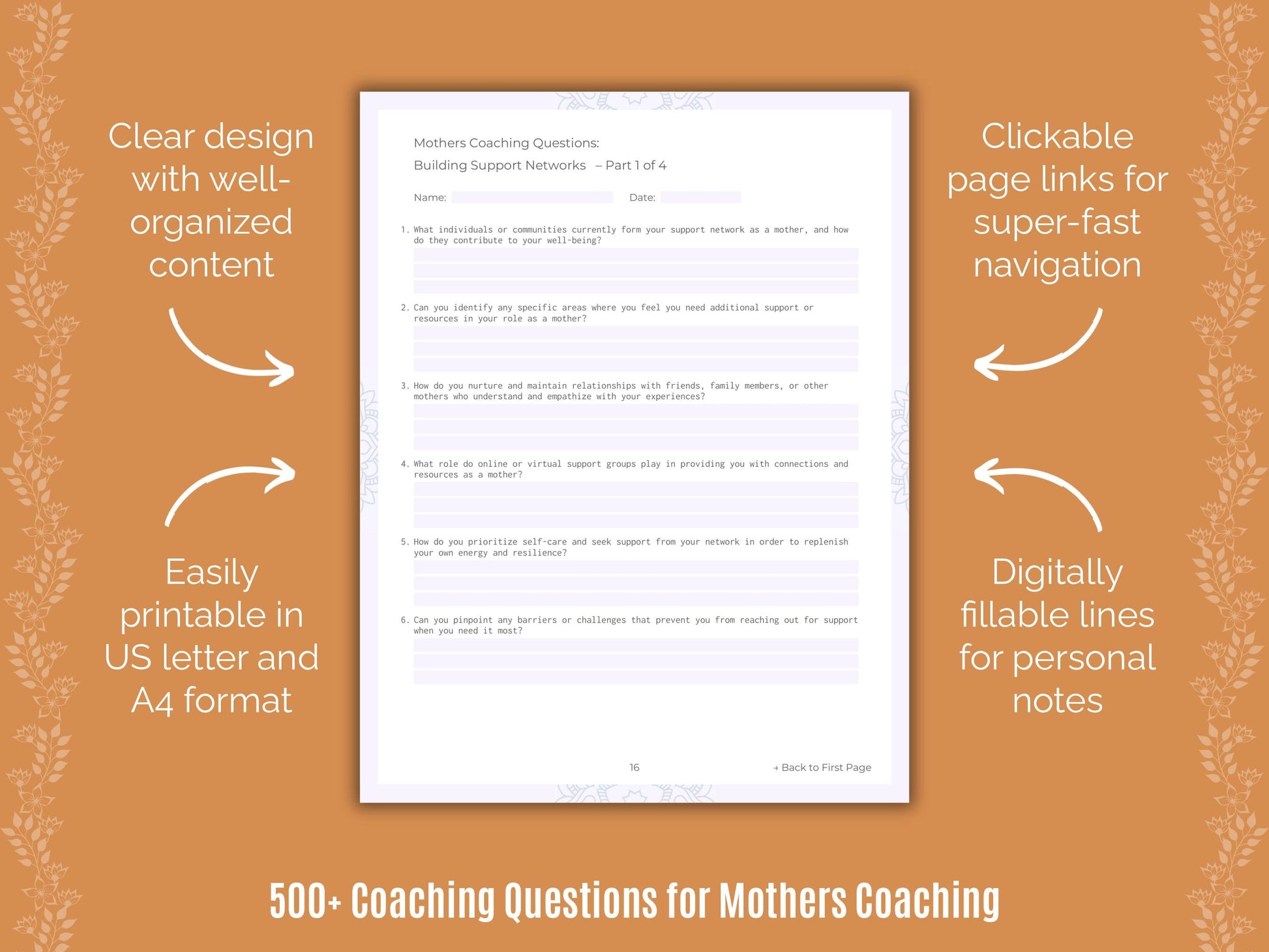 Mothers Coaching Templates