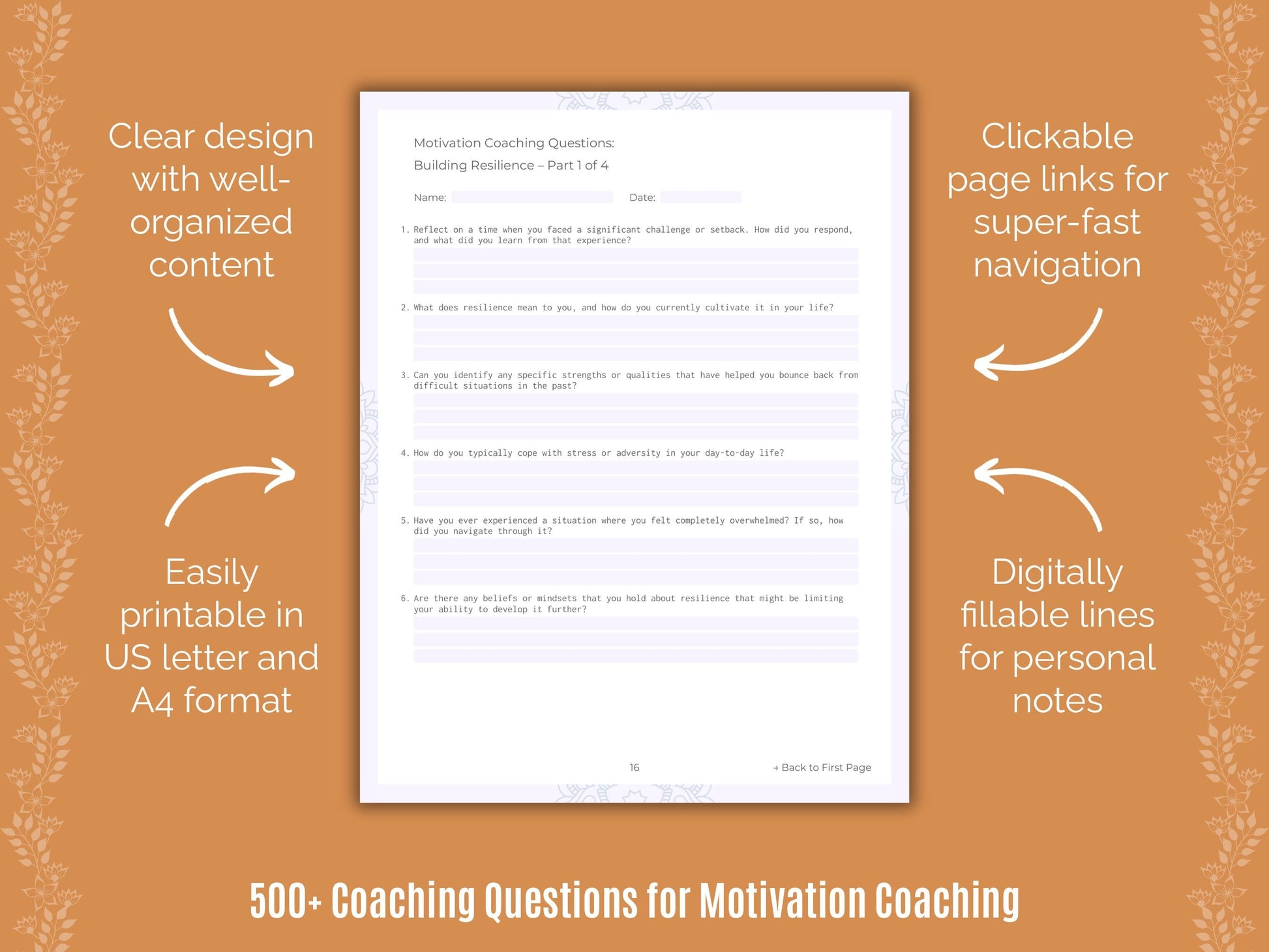 Motivation Coaching Templates