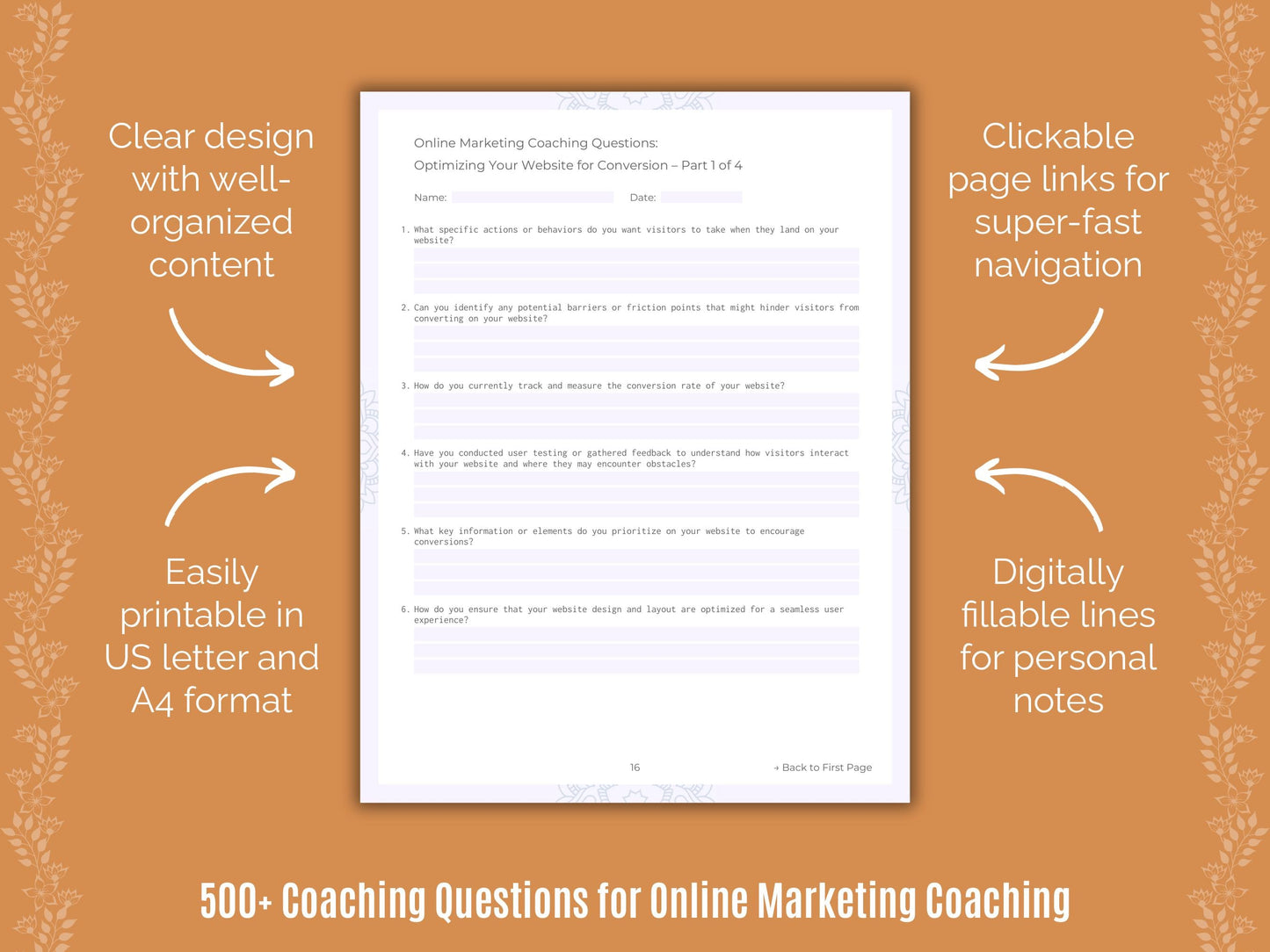 Online Marketing Coaching Templates