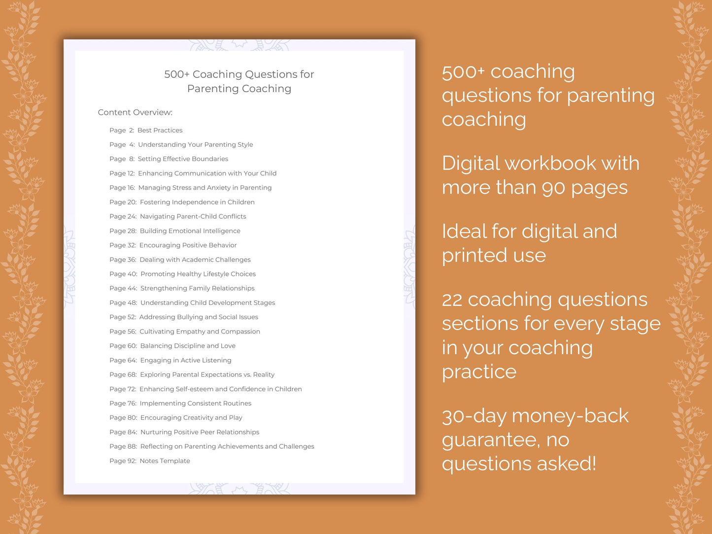 Parenting Coaching Worksheets