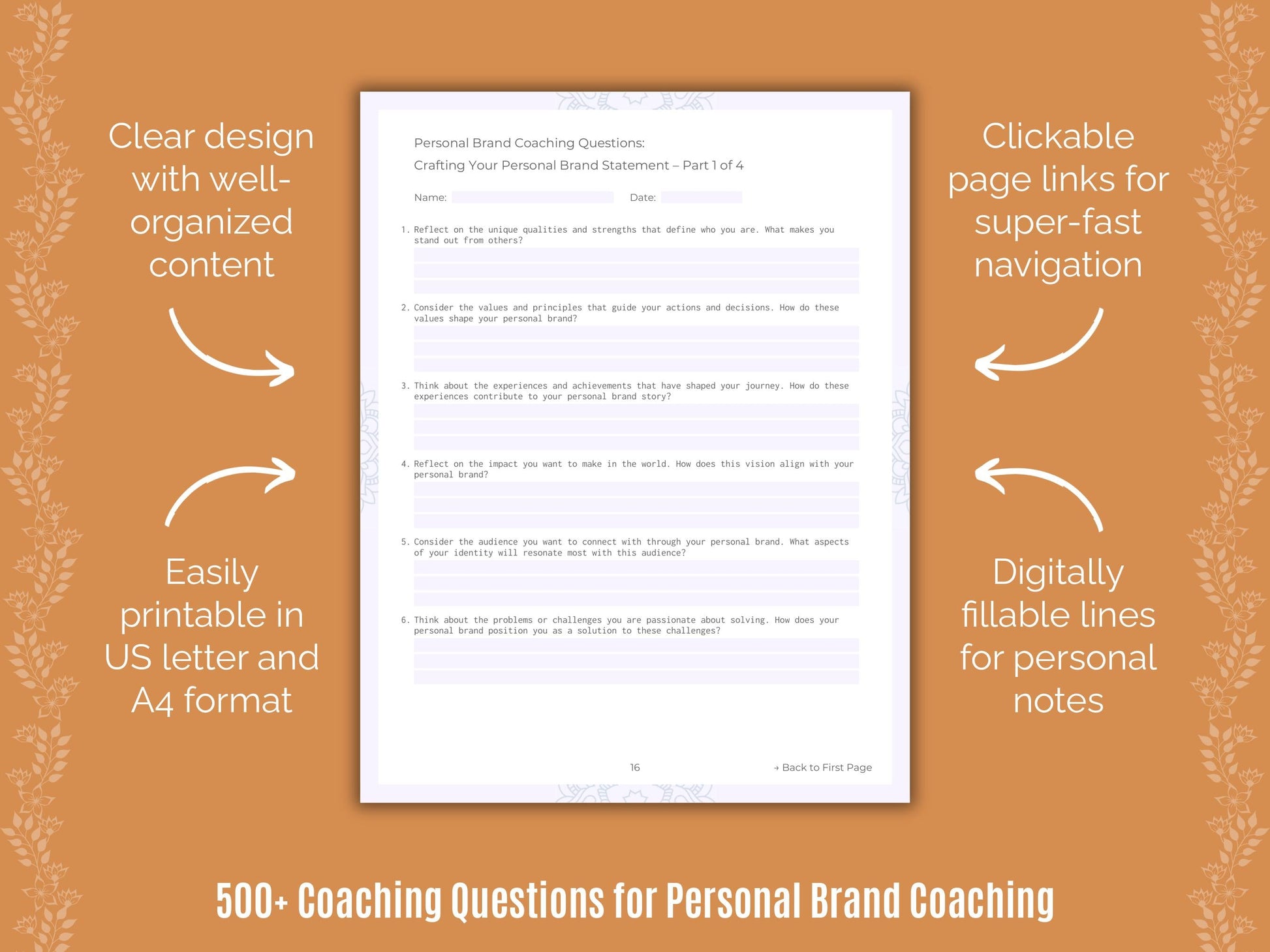 Personal Brand Coaching Templates