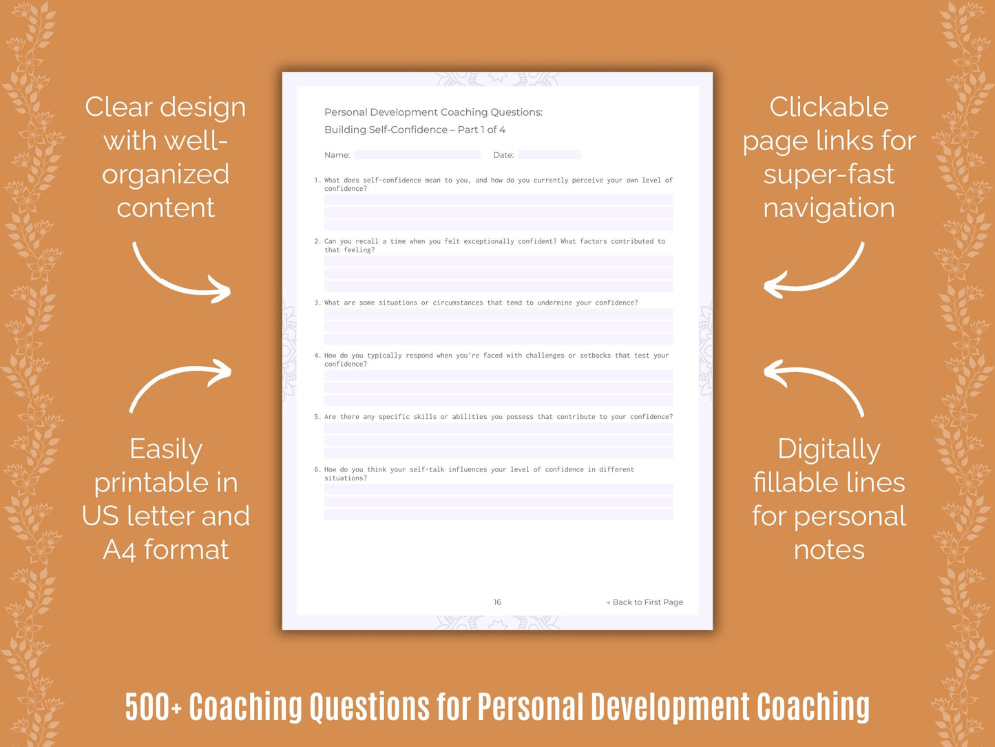 Personal Development Coaching Templates