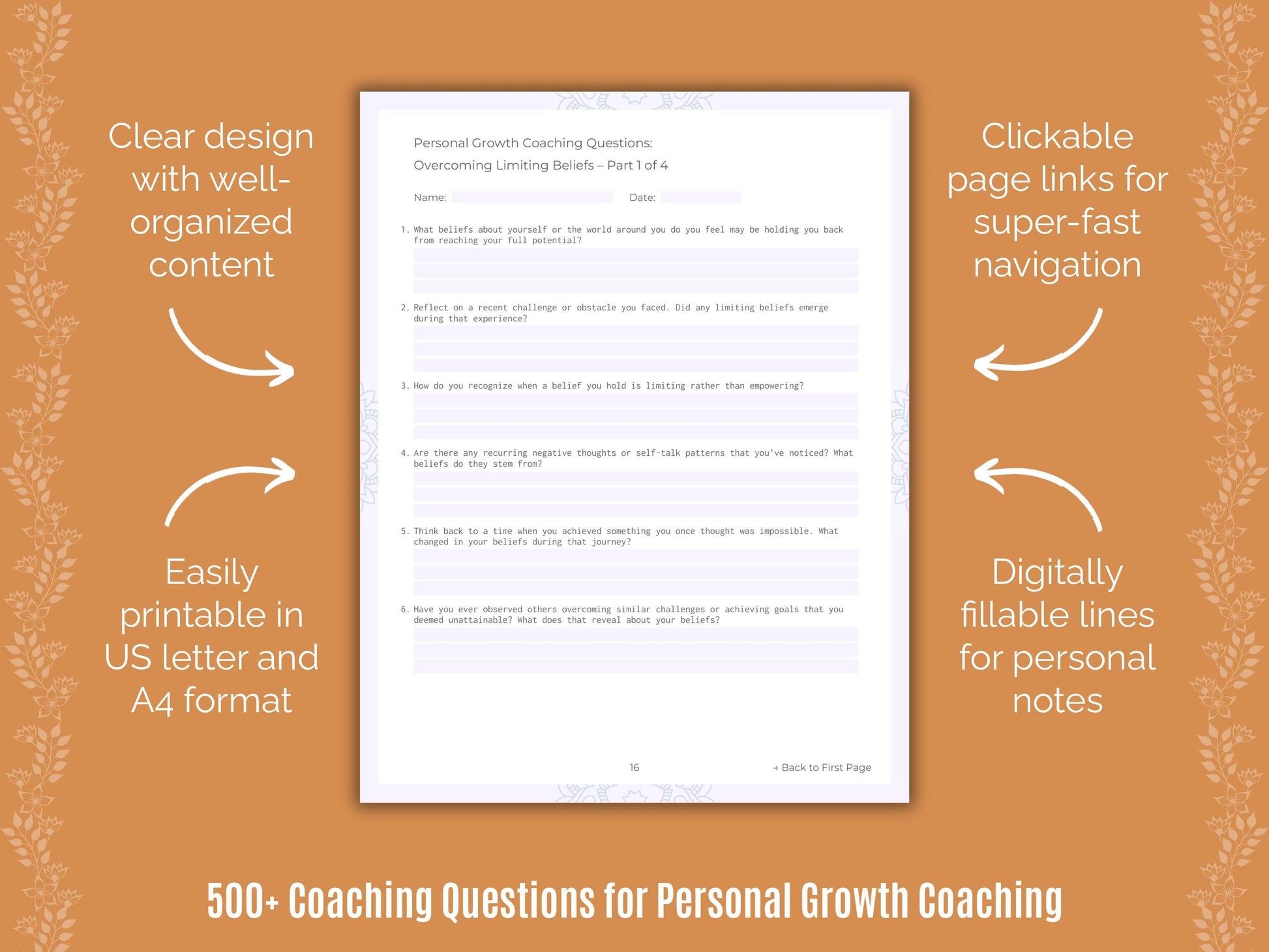 Personal Growth Coaching Templates