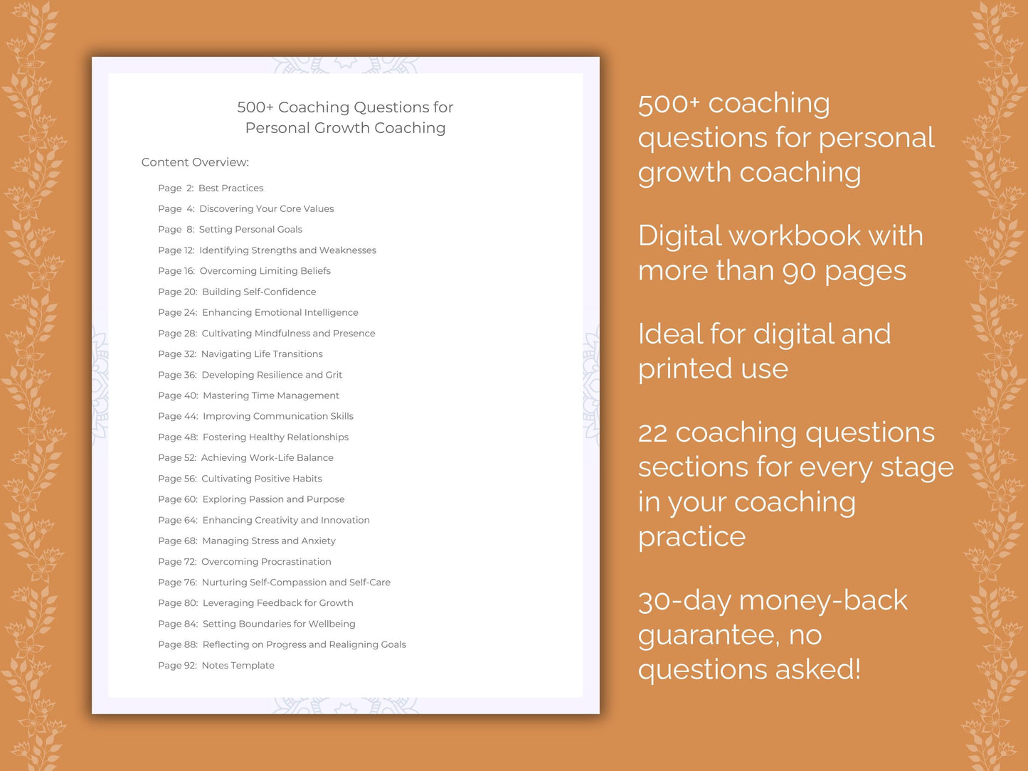 Personal Growth Coaching Worksheets