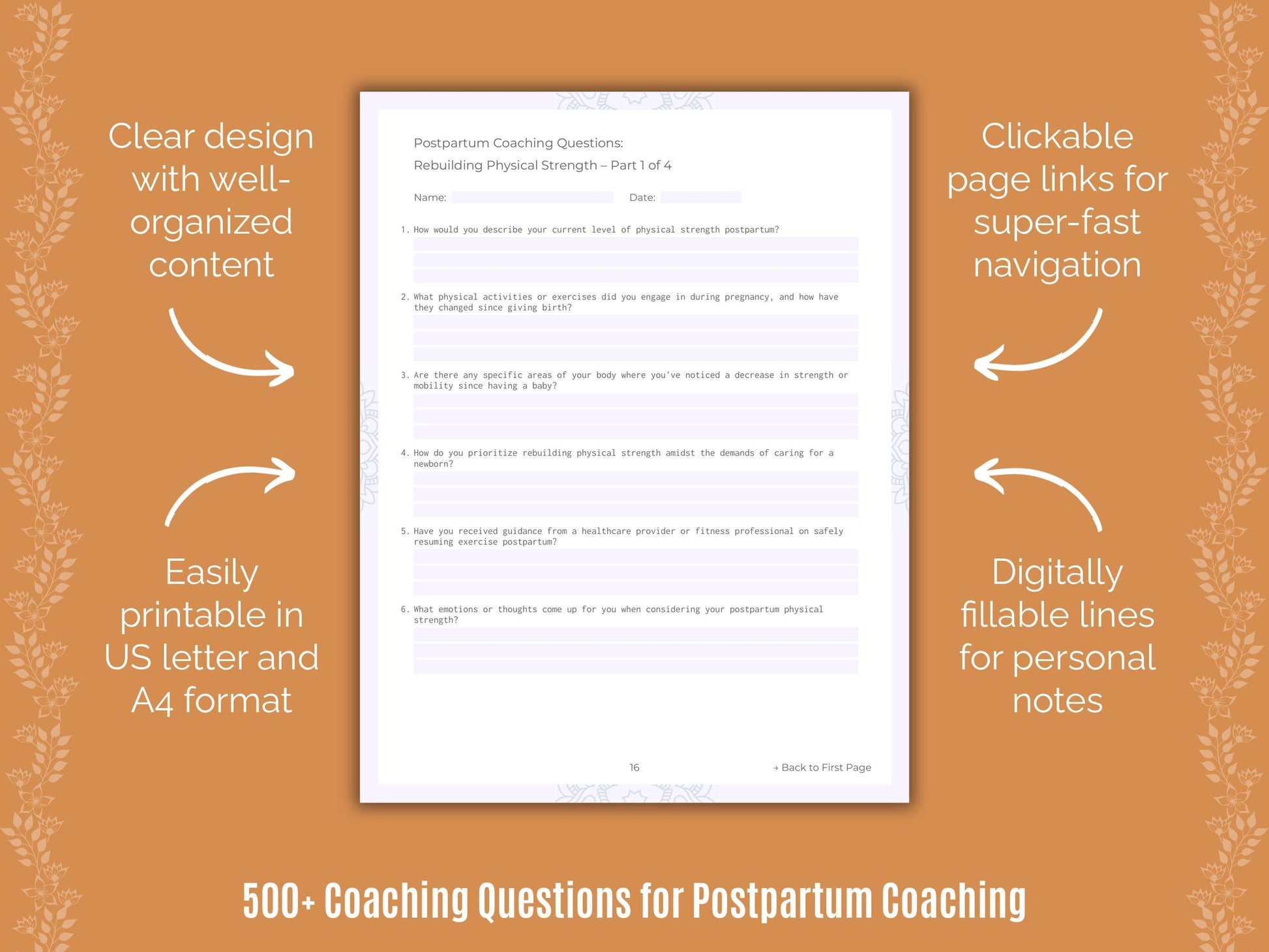 Postpartum Coaching Templates