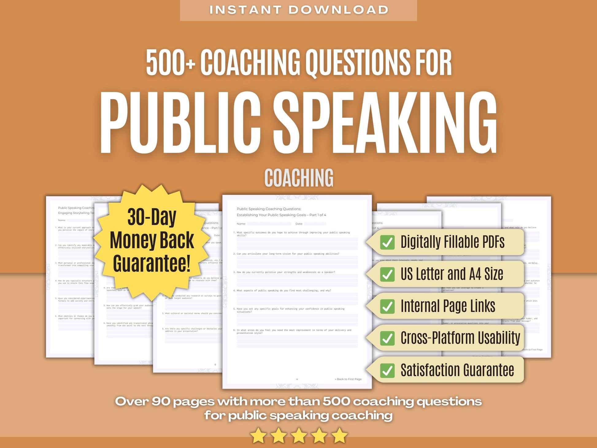 Public Speaking Coaching Workbooks