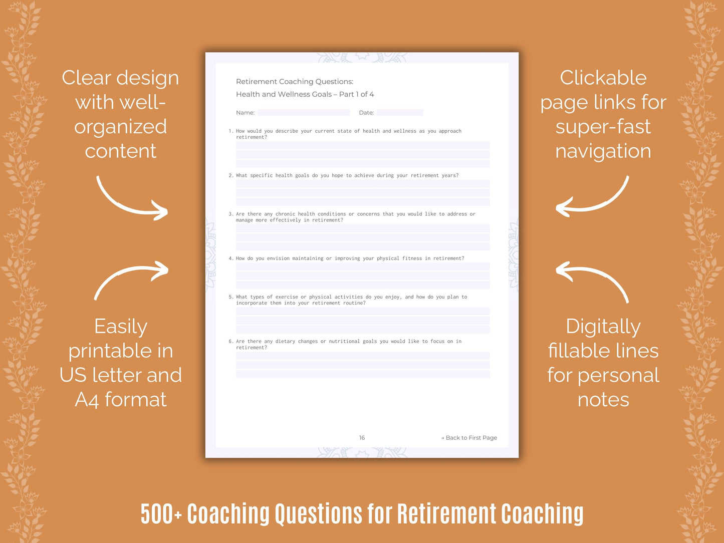 Retirement Coaching Templates