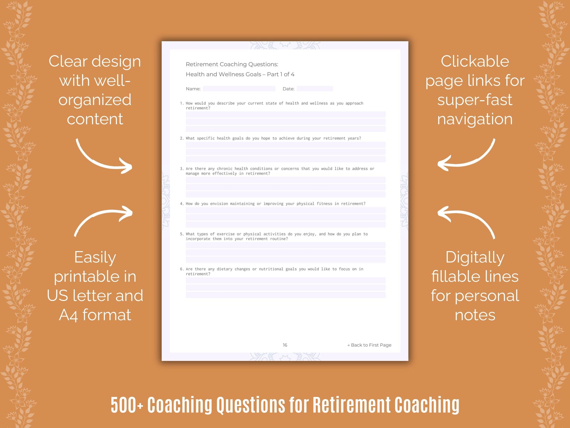 Retirement Coaching Templates