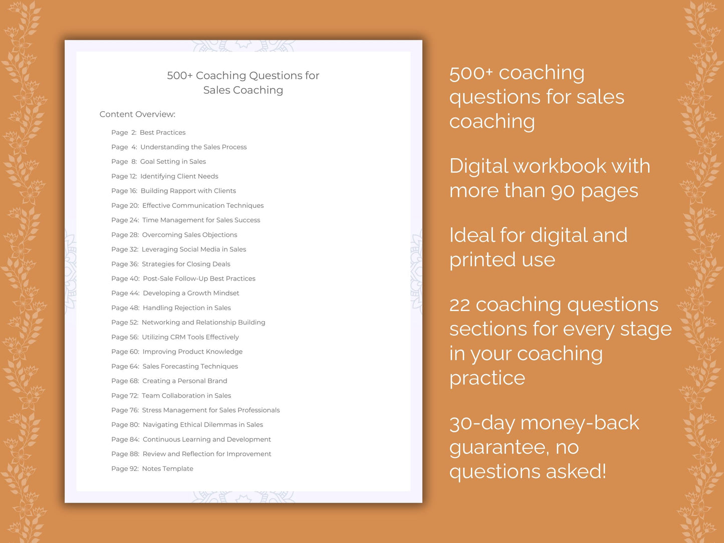 Sales Coaching Worksheets