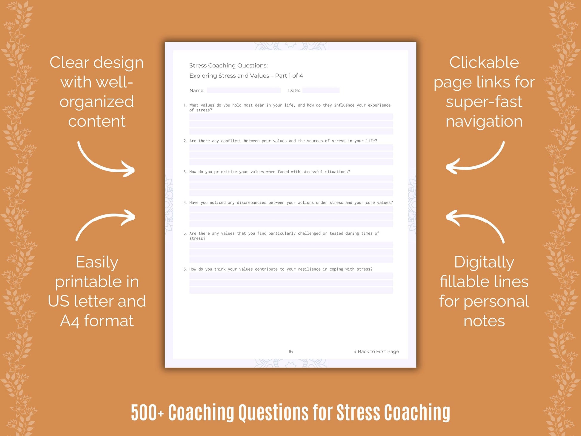 Stress Coaching Templates