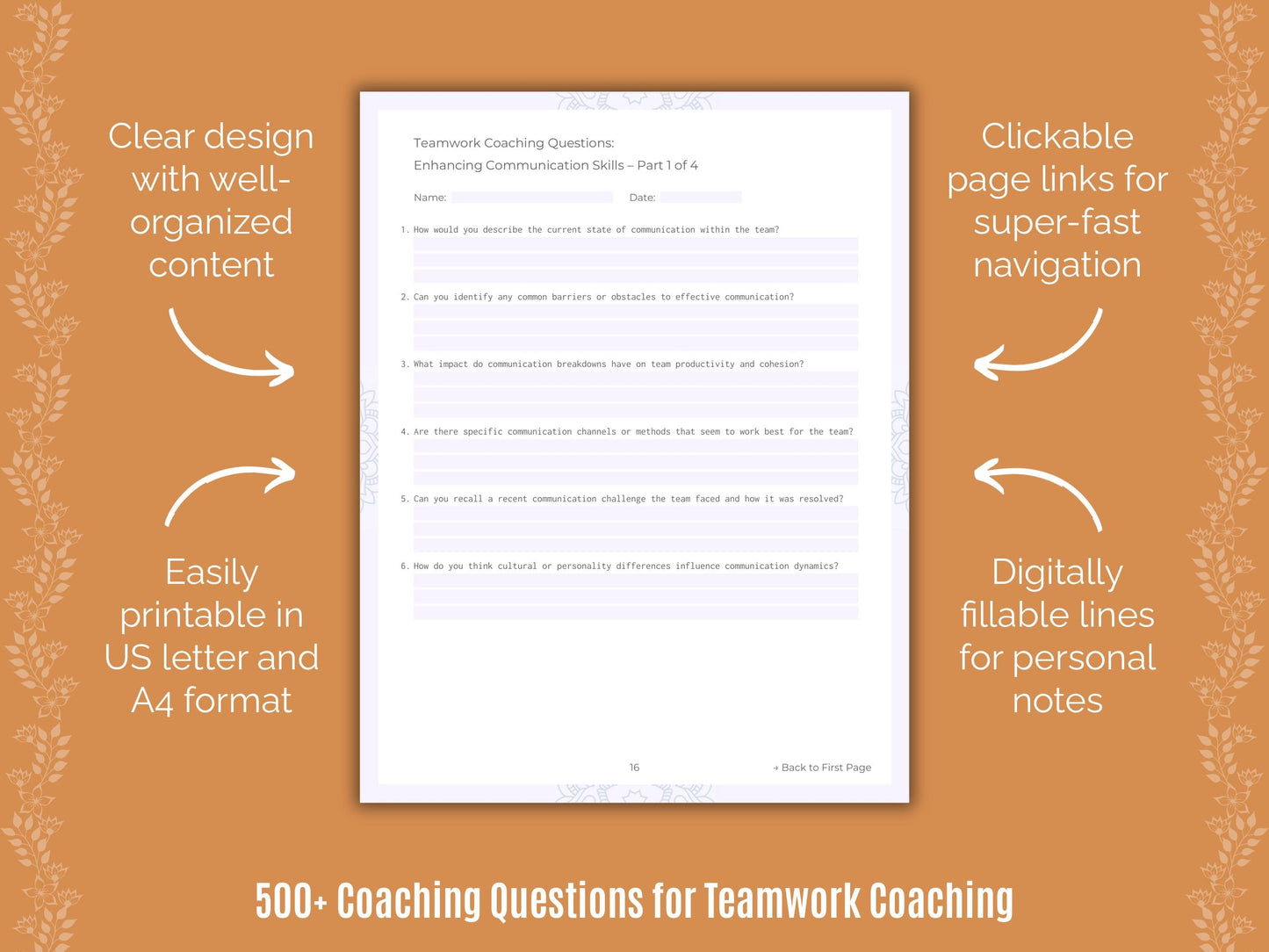 Teamwork Coaching Templates