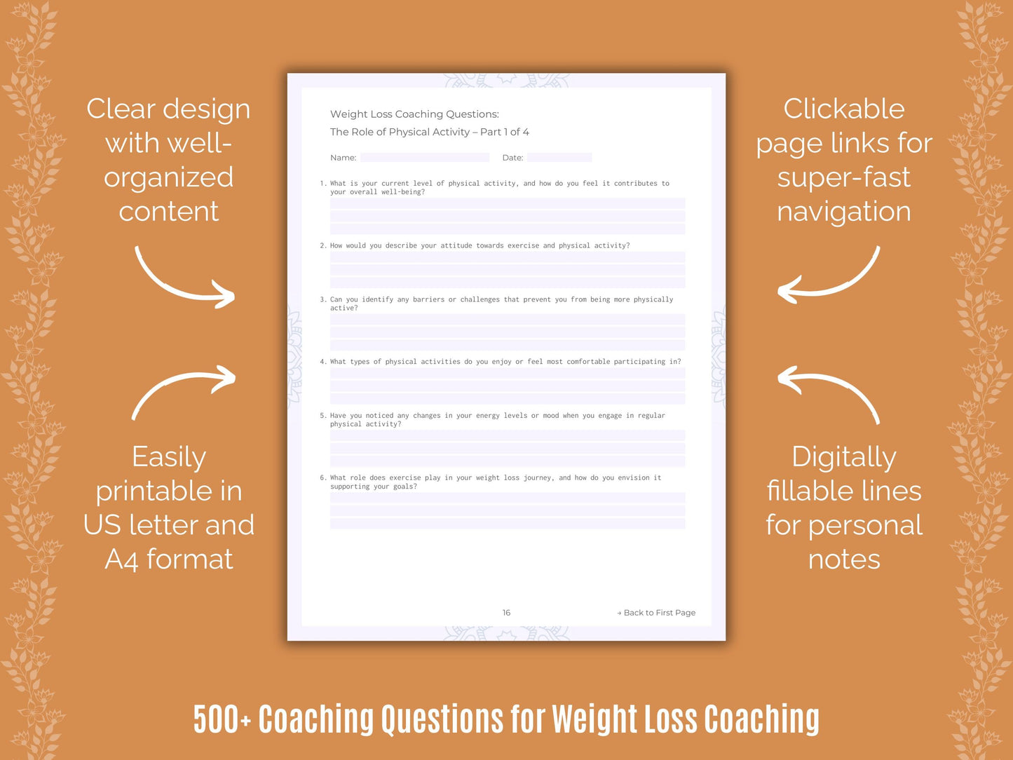 Weight Loss Coaching Templates