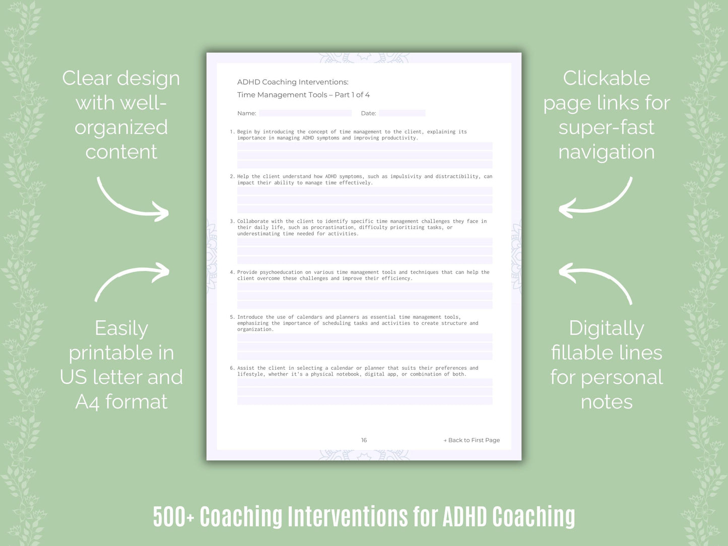 ADHD Coaching Templates