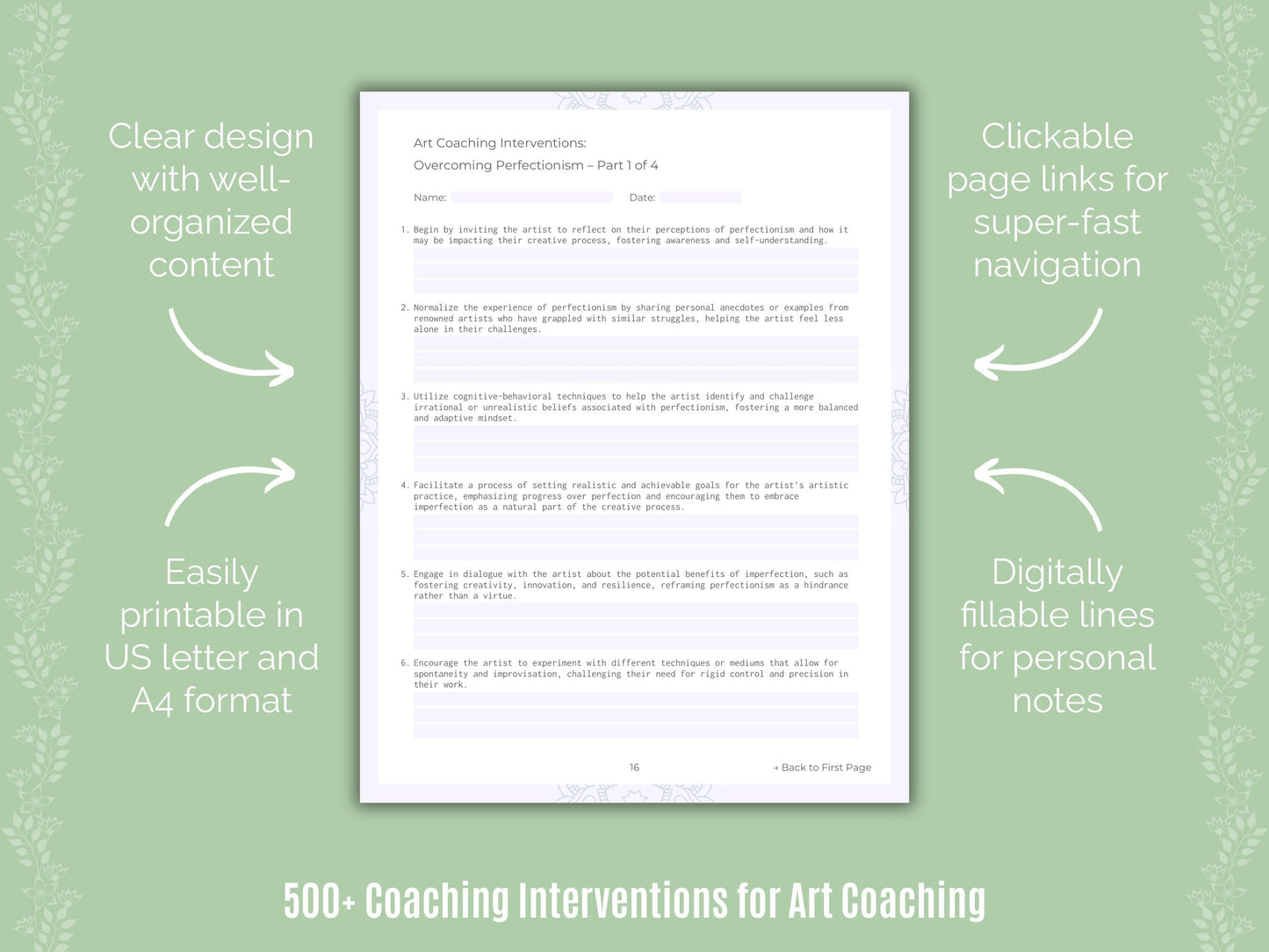 Art Coaching Templates