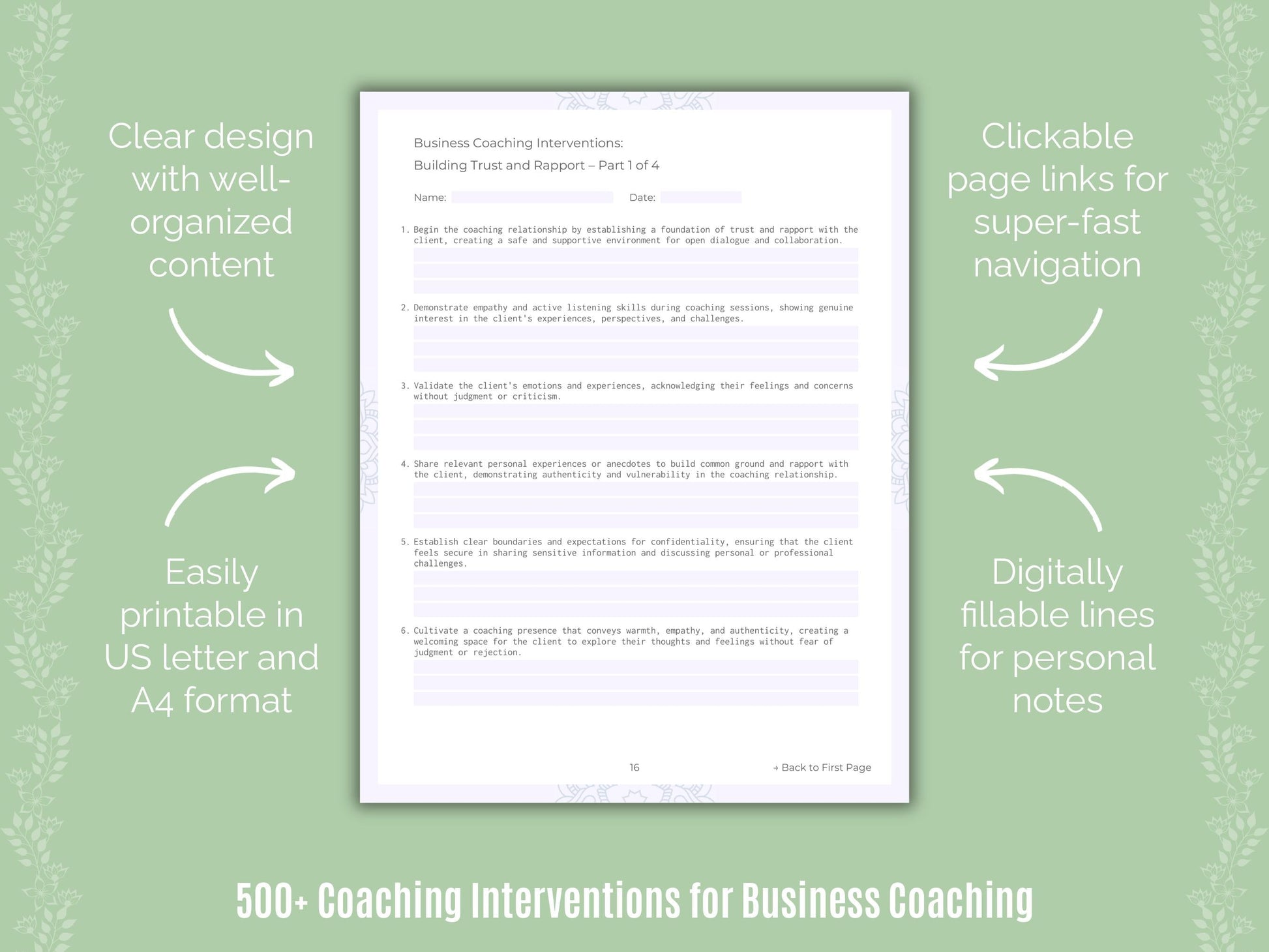 Business Coaching Templates