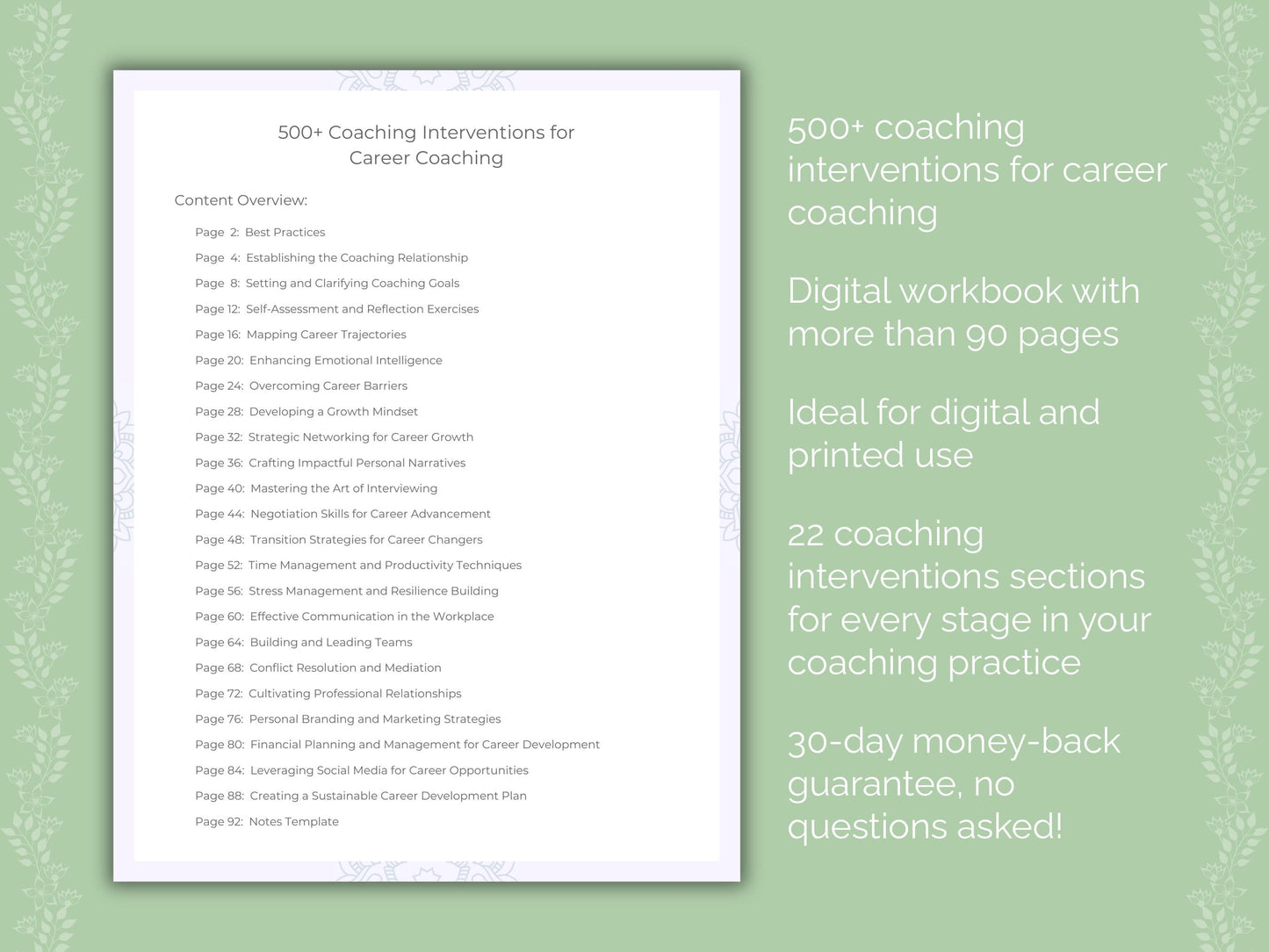 Career Coaching Worksheets